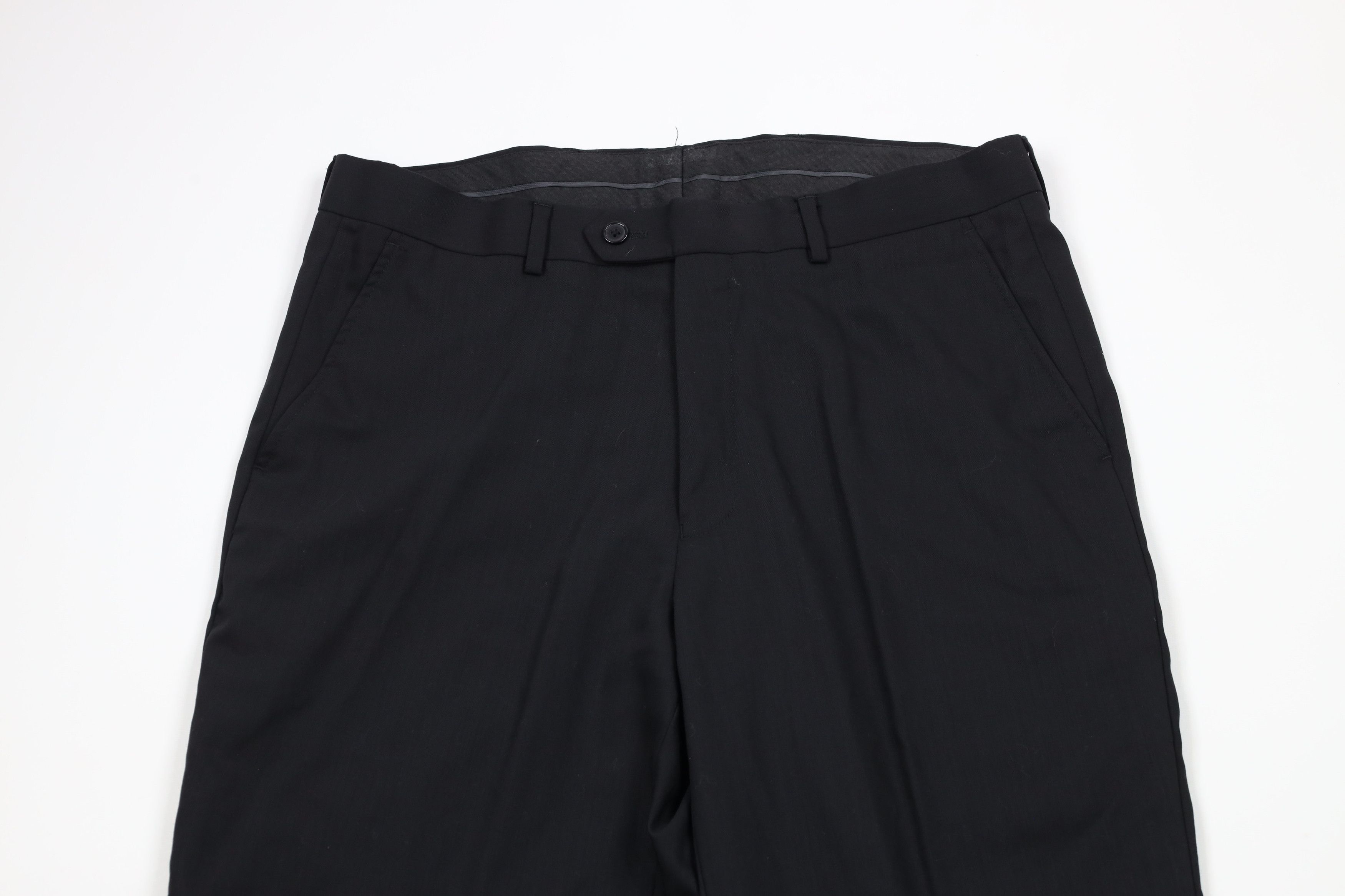 Vintage Vintage 90s Streetwear Wide Leg Chino Pants Trousers Black Size US 33 - 2 Thumbnail