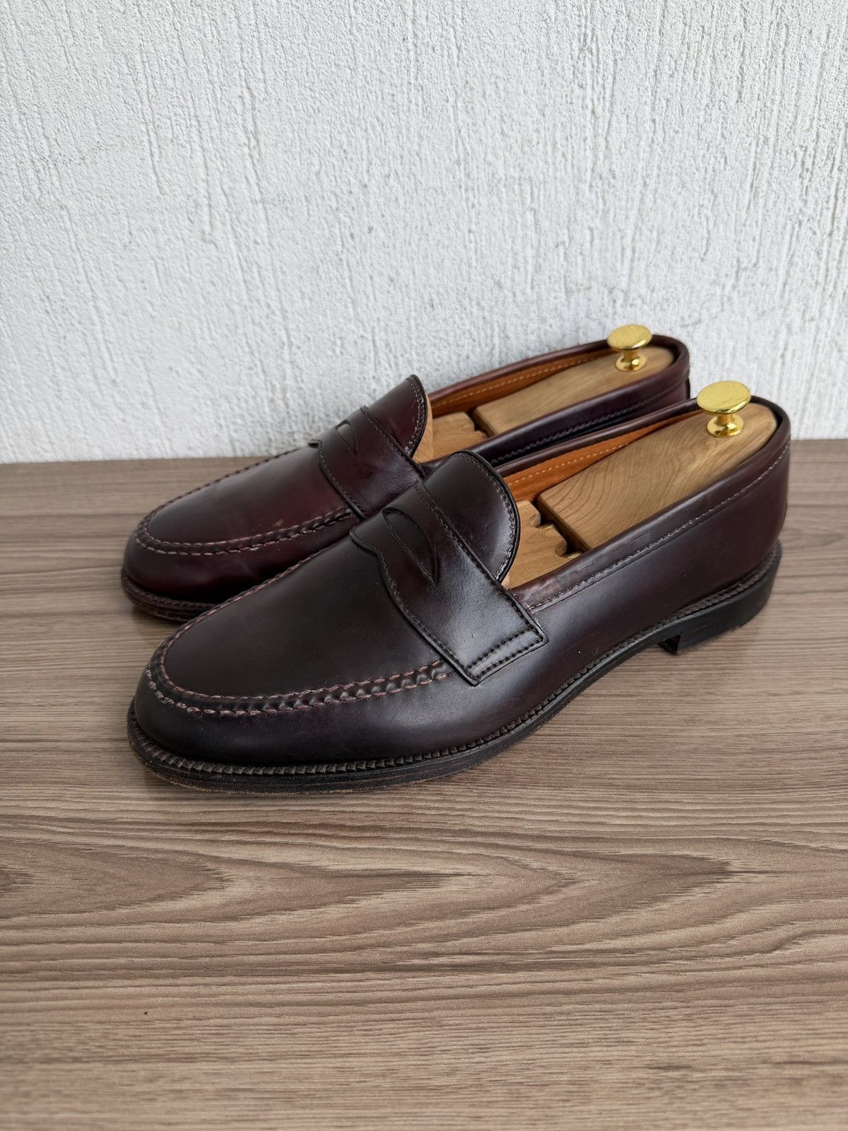 Alden 986 shell cordovan penny loafers Size US 11.5 / EU 44-45 - 1 Thumbnail