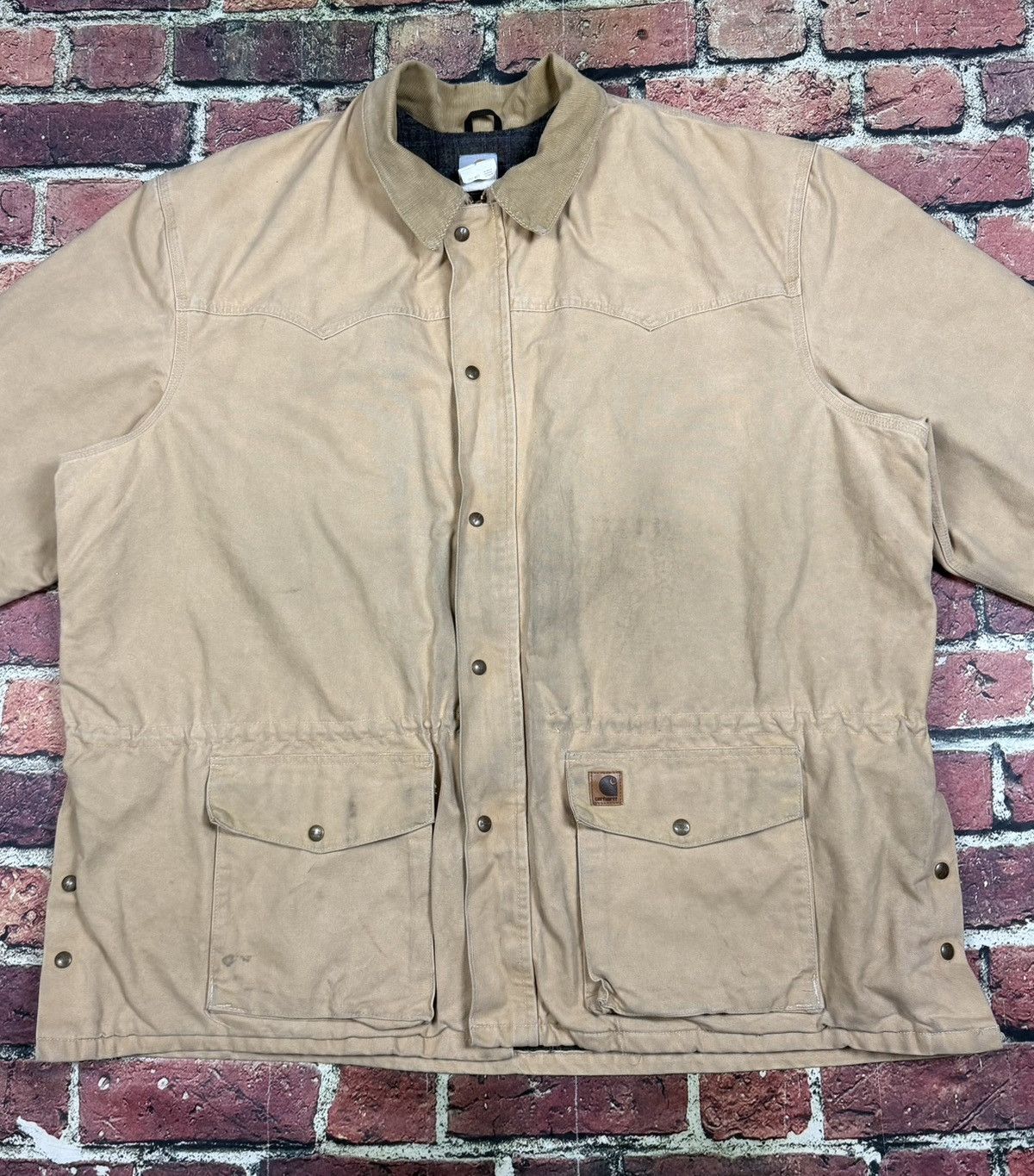Carhartt Vintage Carhartt C52 4XL Ranch Blanket Lined Chore Jacket Size US XXL / EU 58 / 5 - 2 Thumbnail