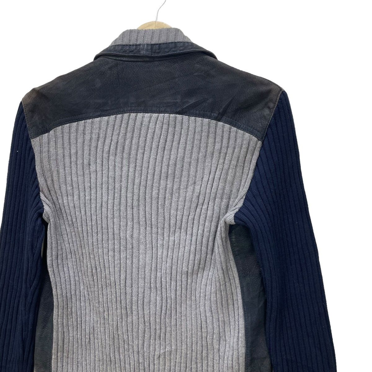 Homespun Knitwear 💥Vtg 70s Suede N Wool Leather Knited Portion Made In Italy Size US M / EU 48-50 / 2 - 6 Thumbnail