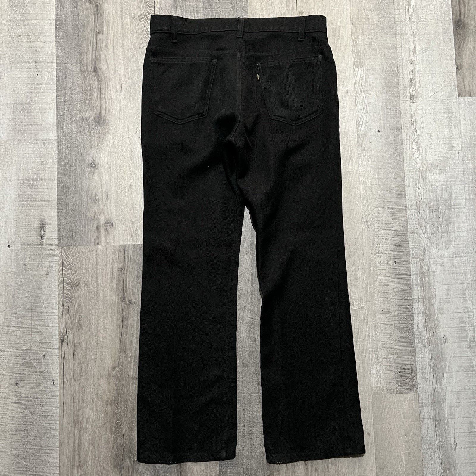 Levi's VTG Levi's Sta Prest 517 Black Dacron Disco Rockabilly Pants Size US 34 / EU 50 - 2 Thumbnail