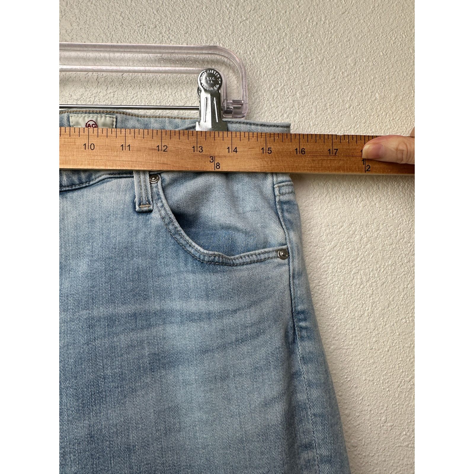 AG Adriano Goldschmied AG Faye Jeans Light Wash Women US 32 Cigarette Size 32" / US 10 / IT 46 - 5 Thumbnail