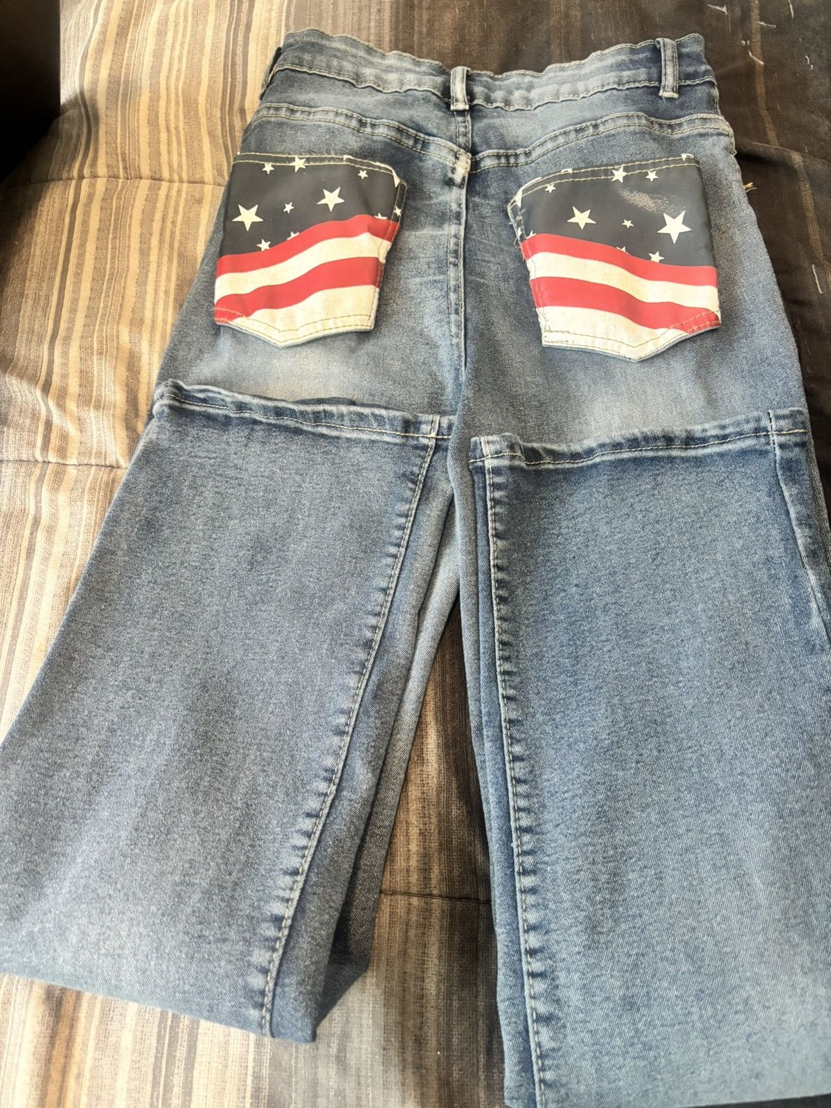 Other American Flag on Pockets Jeans Size 24" / US 00 / IT 34 - 1 Thumbnail