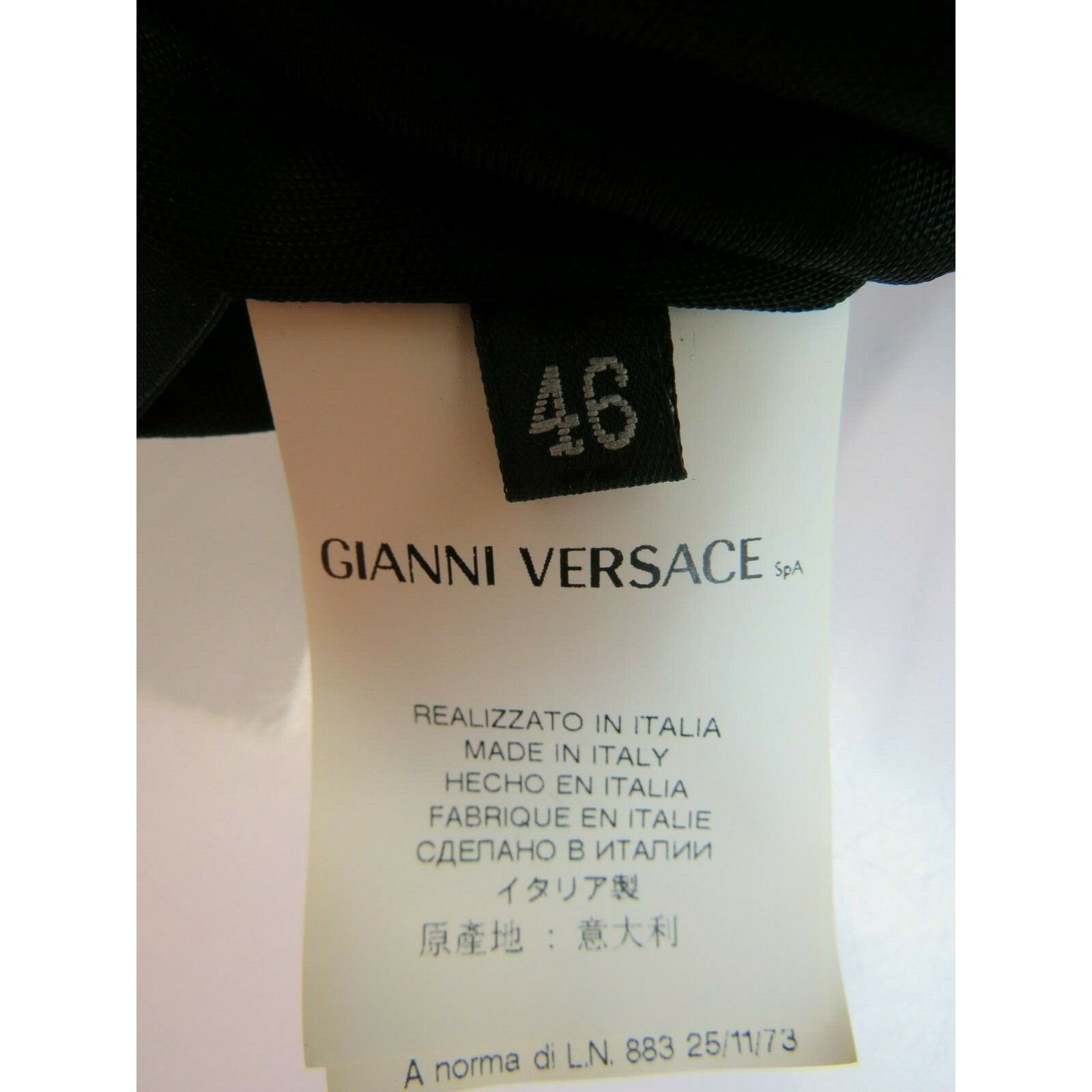 Versace VERSACE BLACK SILK BELTED MEDALLION LOGO DRESS TOP 46 ITALY Size L / US 10 / IT 46 - 9 Thumbnail