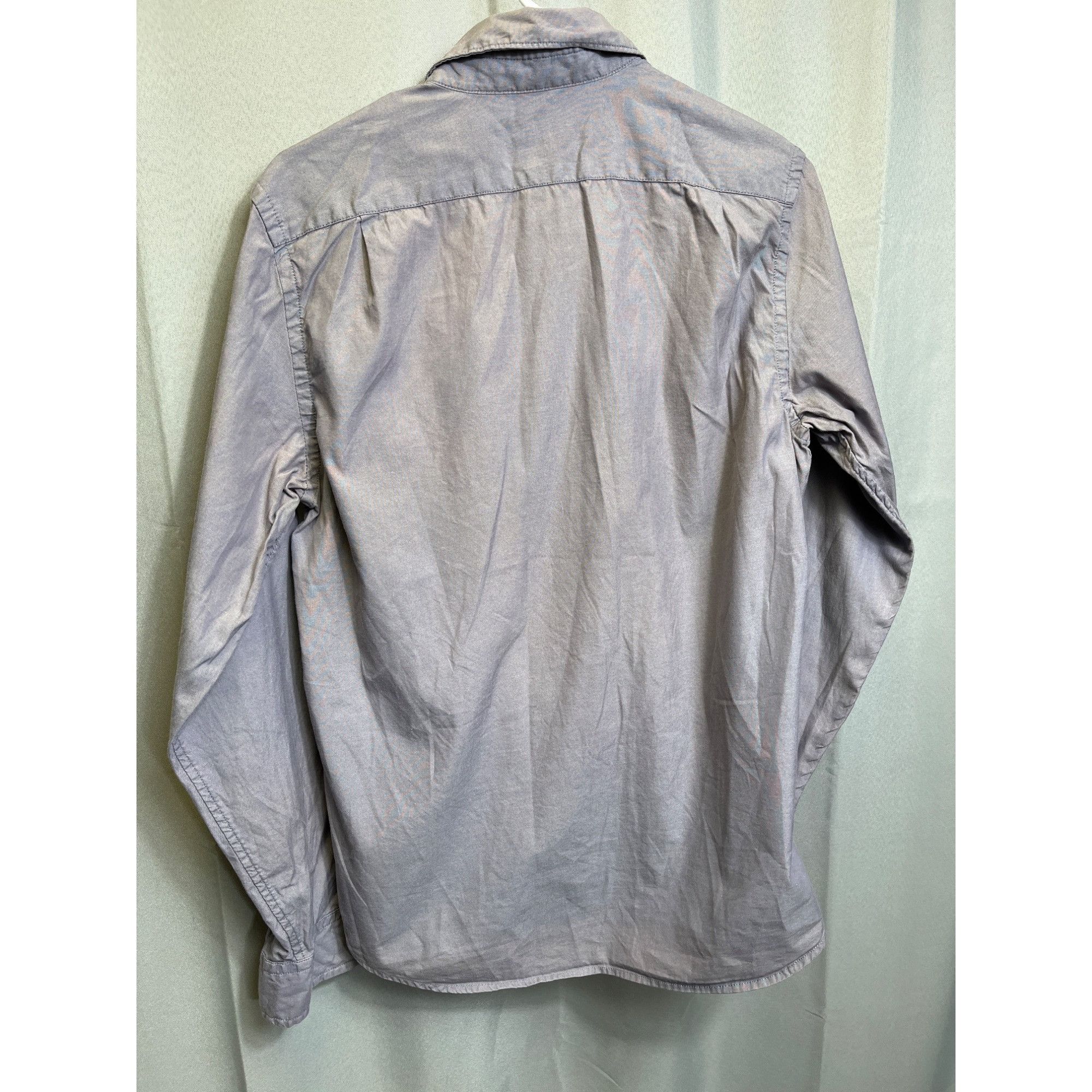 Gap Gap SKU 7697 Mens Purple Button Up Long Sleeve Shirt Size S Size US S / EU 44-46 / 1 - 2 Thumbnail