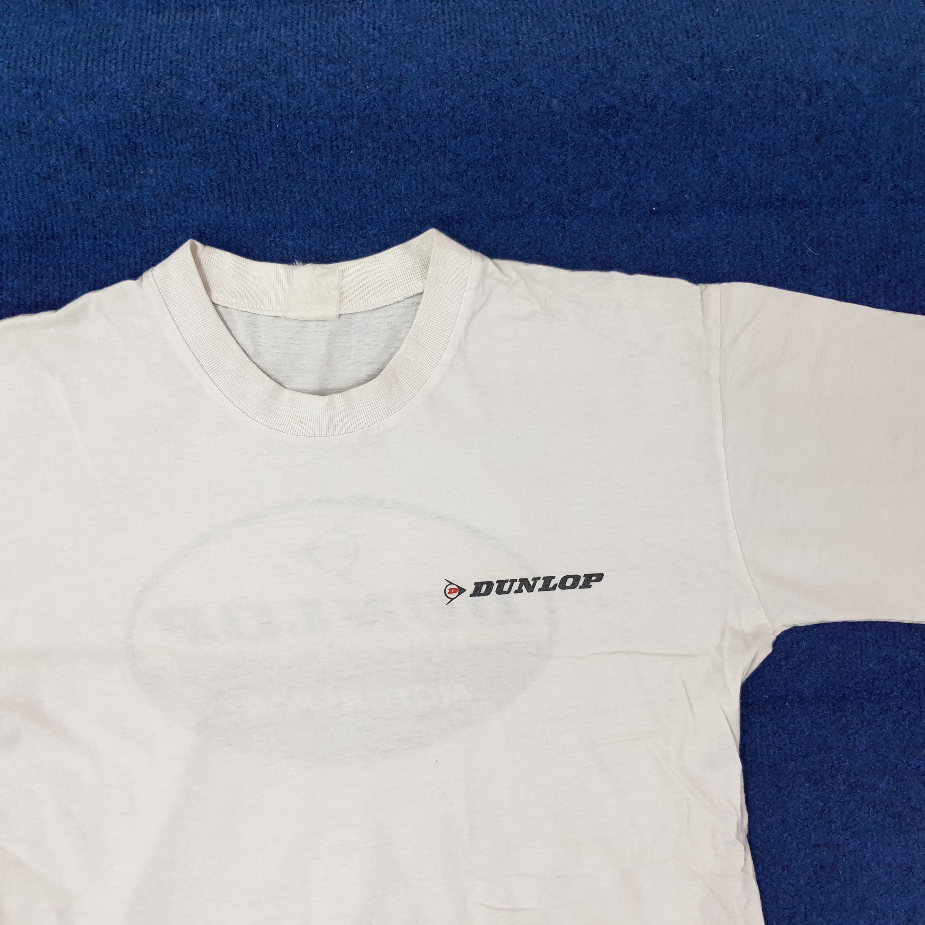 Japanese Brand Vintage DUNLOP Motorsports Single Stitch Tshirt C249N48 Size US M / EU 48-50 / 2 - 4 Thumbnail