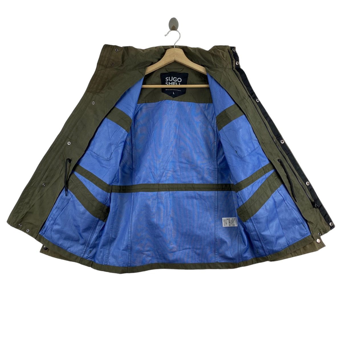 Japanese Brand SUGO SHELL Japanese Brand Multi Pockets Khaki Coat Jacket Size US L / EU 52-54 / 3 - 6 Thumbnail