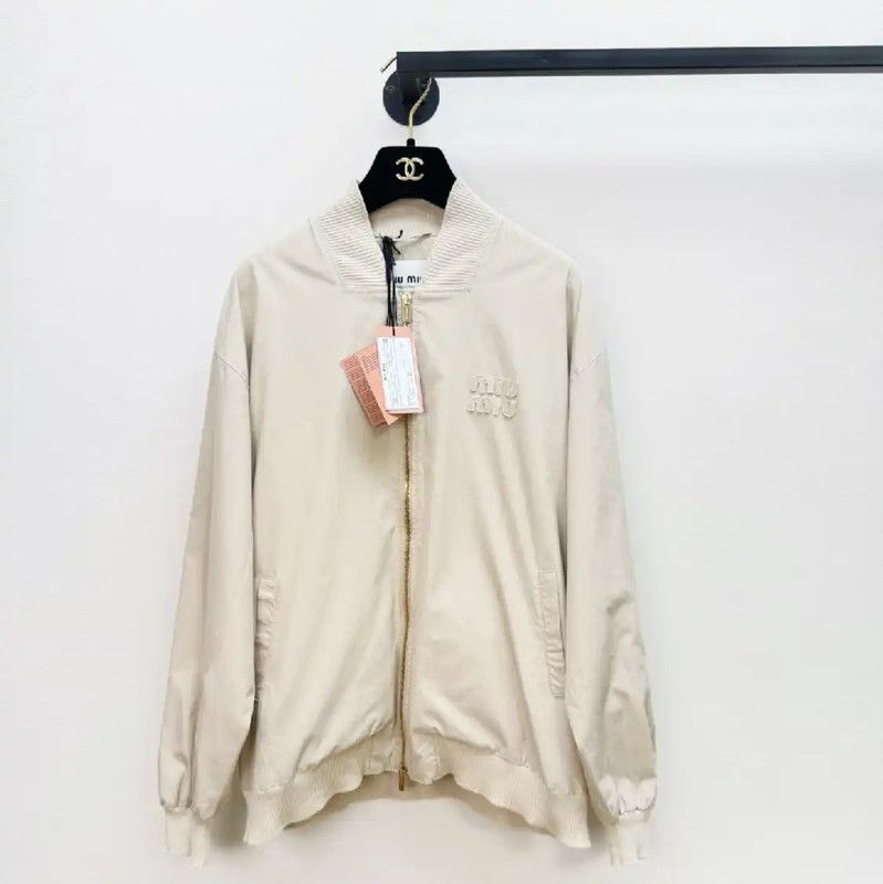 Miu Miu Miu Miu Fall Spring Beige Women's Jacket 0089 Size XL / US 12-14 / IT 48-50 - 1 Thumbnail
