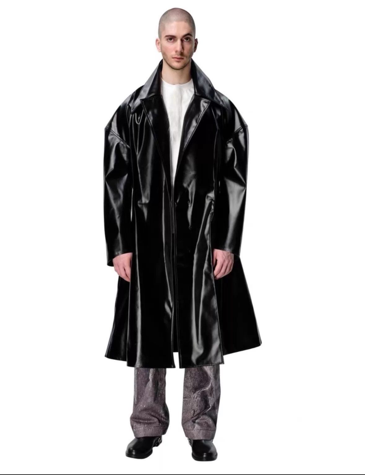 Ximon Lee Black Long Heavy Coat Size M Size US M / EU 48-50 / 2 - 1 Thumbnail