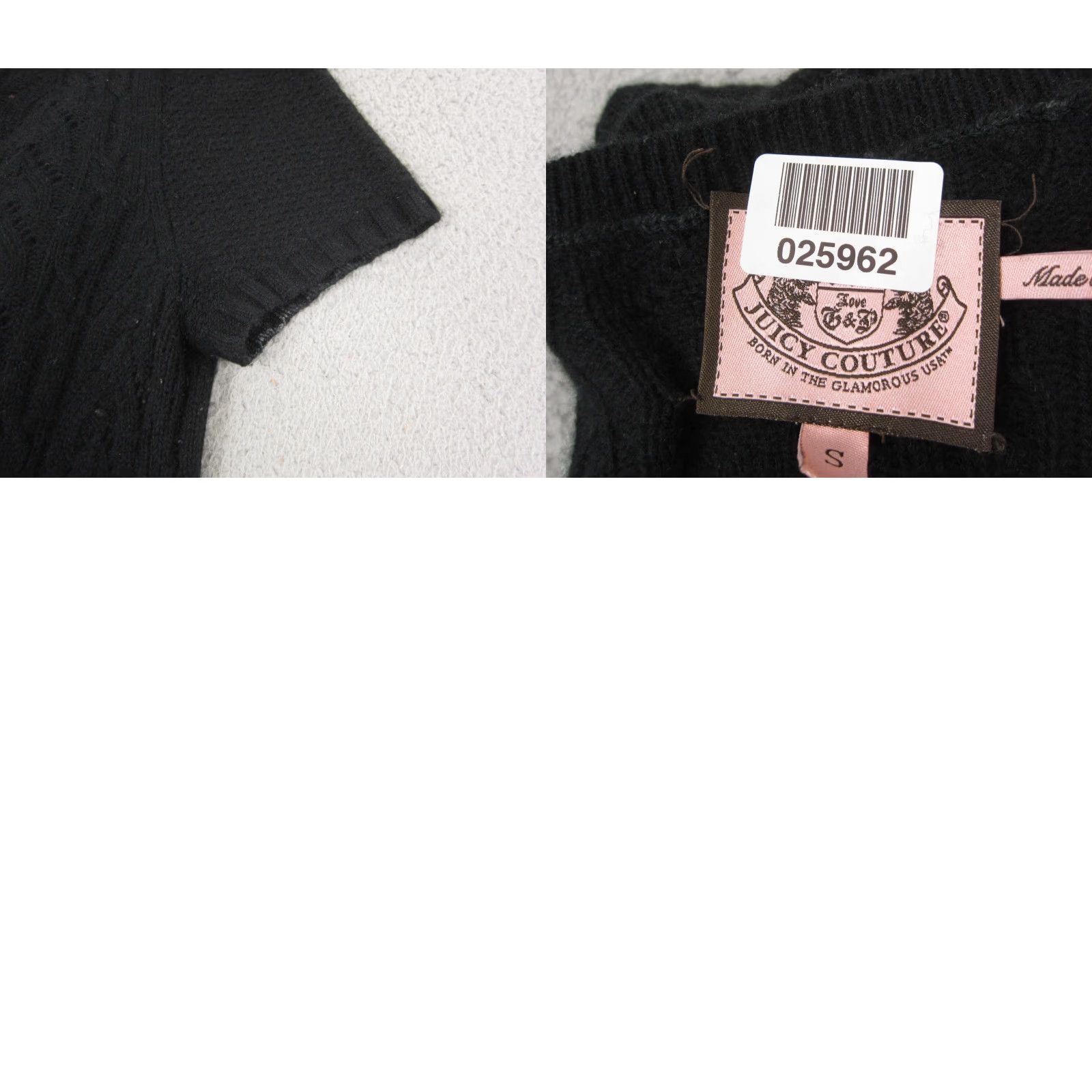 Juicy Couture Juicy Couture Sweater Dress Womens S Black Cashmere Wool Knit A-Line 90s Classic Short Sleeve Crew Neck Pullover Moderate Pilling Mens? Size S / US 4 / IT 40 - 9 Thumbnail