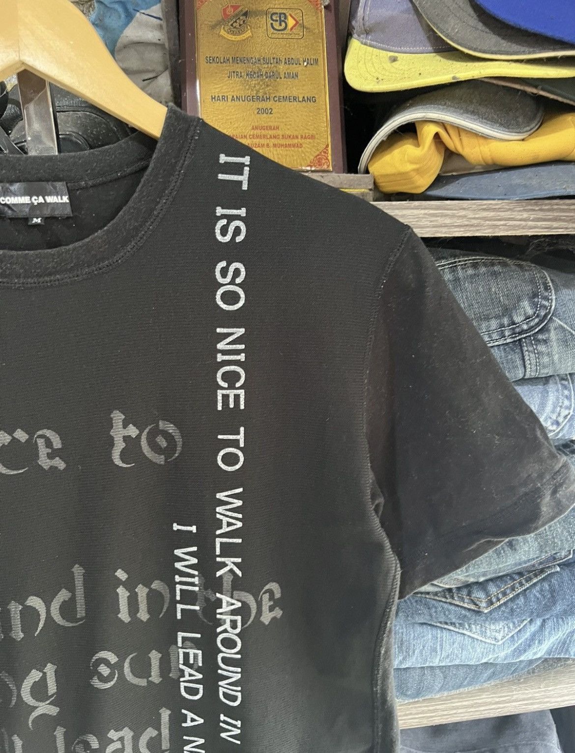 Comme Ca Ism 🔥Comme Ca Walk Double Layer Graphic Tee Size US M / EU 48-50 / 2 - 8 Thumbnail