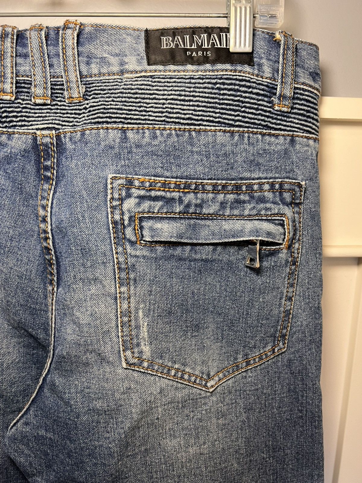 Balmain Vintage Balmain biker jeans Size US 34 / EU 50 - 18 Thumbnail