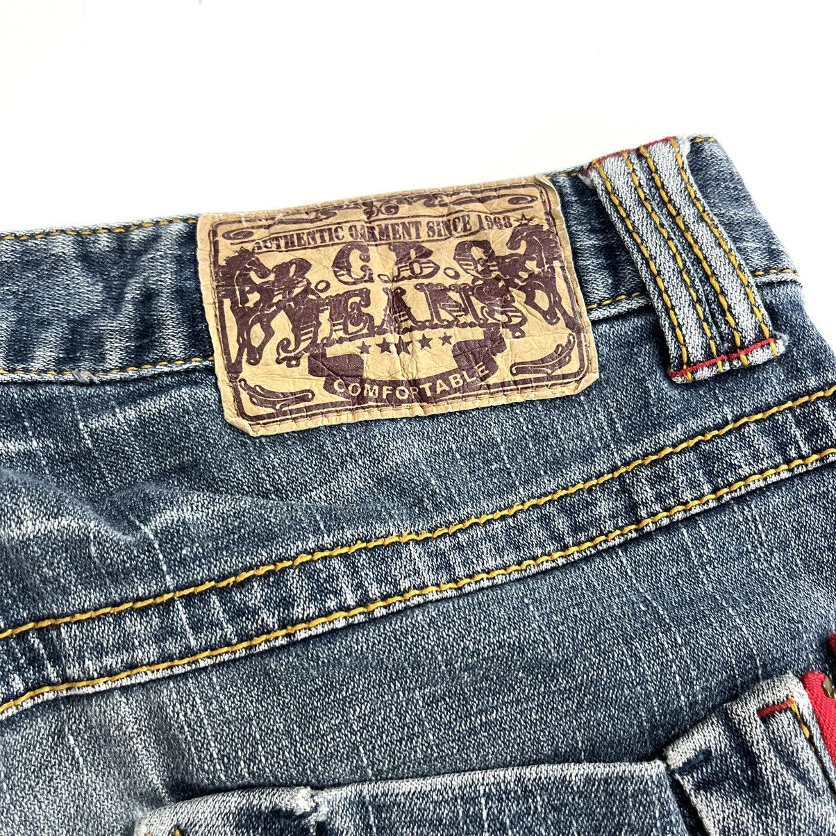 If Six Was Nine × Japanese Brand × Le Grande Bleu (L.G.B.) BCBG Flared Jeans Embroidered Bootcut Denim Pants Size 30" / US 8 / IT 44 - 6 Thumbnail