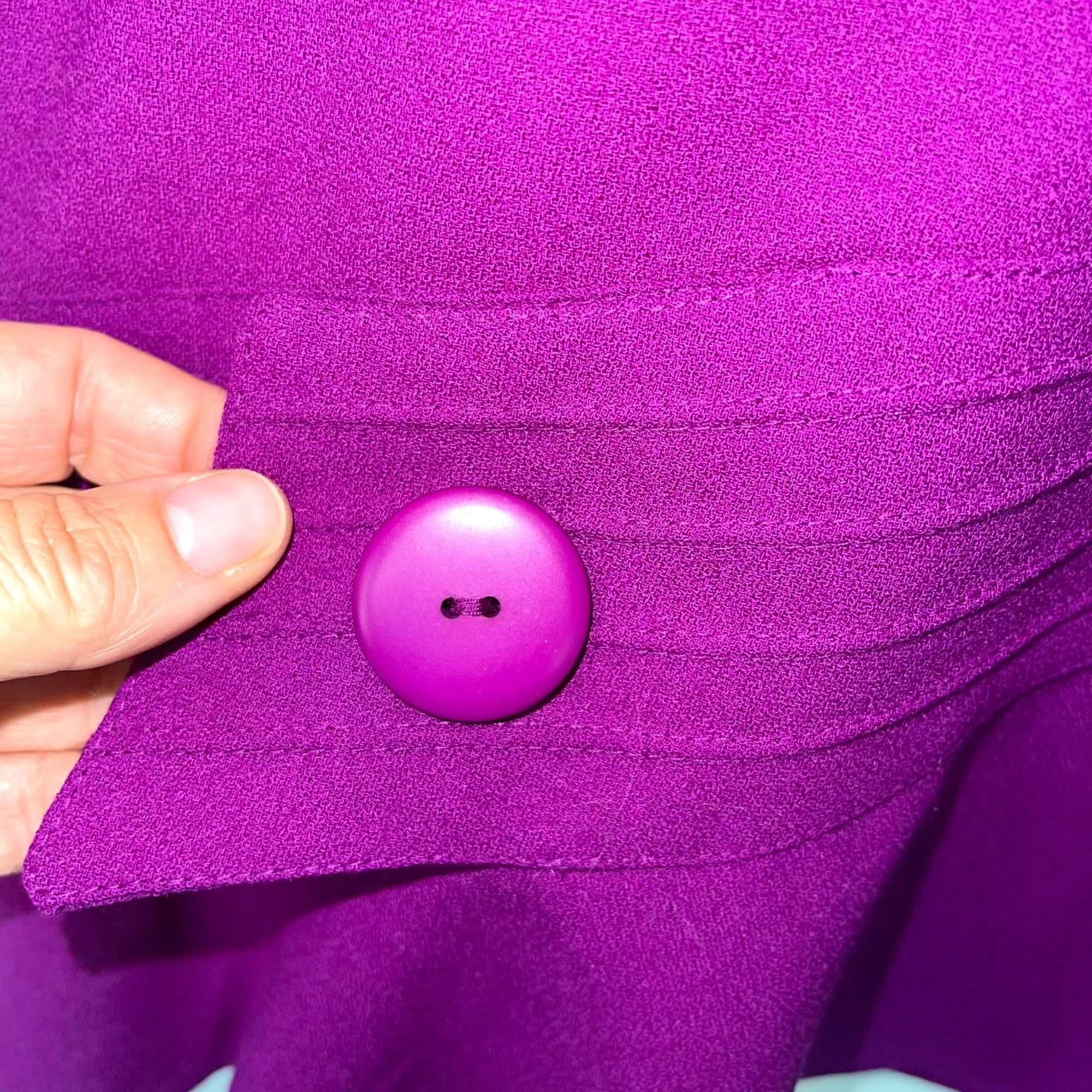 Vintage Jacques Vert Vintage Womens Skirt Size 14 Purple Crepe Size 36" / US 14 / IT 50 - 5 Thumbnail