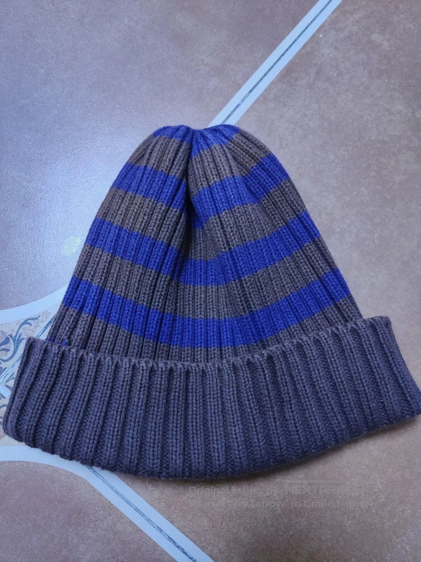 Freewheelers Striped Knit Beanie Hat for All. Size ONE SIZE - 2 Thumbnail