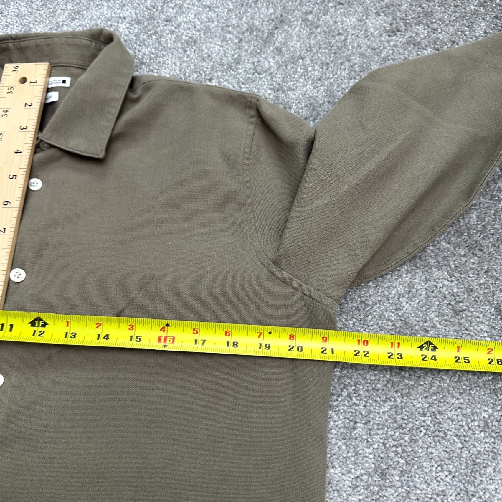 Zara ZARA Dress Shirt Mens Medium Brown Long Sleeve Button-Down Workwear Classic Size US M / EU 48-50 / 2 - 7 Thumbnail