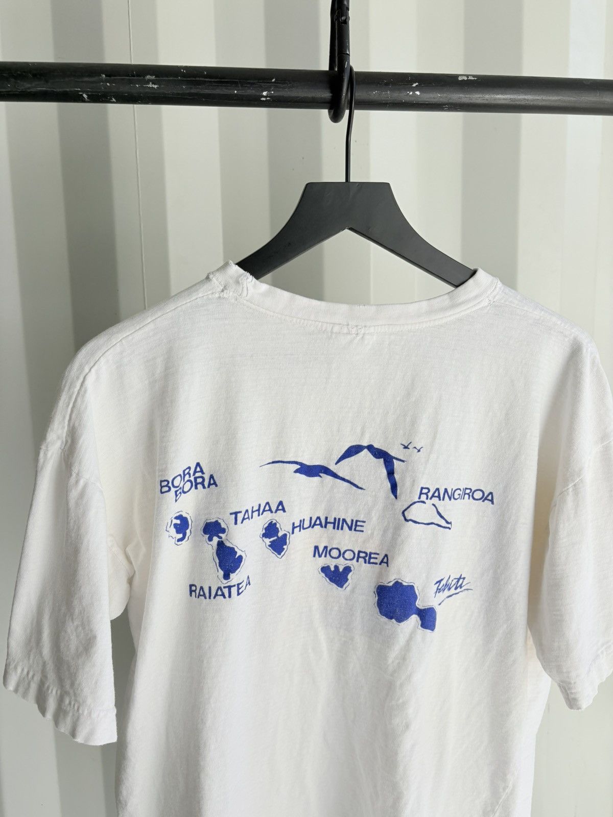 Vintage Thrashed Bora Bora Faded Distressed Shirt ERD GRUNGE WCC Size US M / EU 48-50 / 2 - 6 Thumbnail