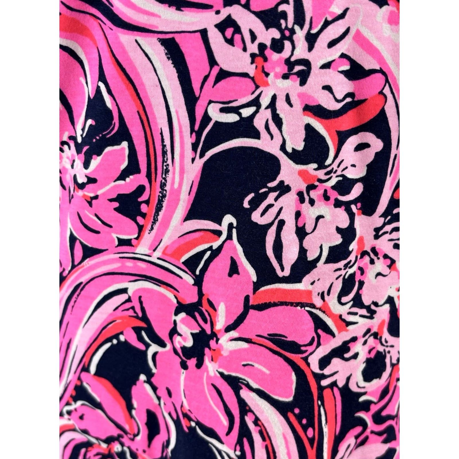Lilly Pulitzer Lilly Pulitzer Low Tide Navy Fins and Feathers Aleece Dress Women’s S Pima Beach Dress T-Shirt Style Knee Length Multicolor Beach Theme Women's S Size S / US 4 / IT 40 - 6 Thumbnail