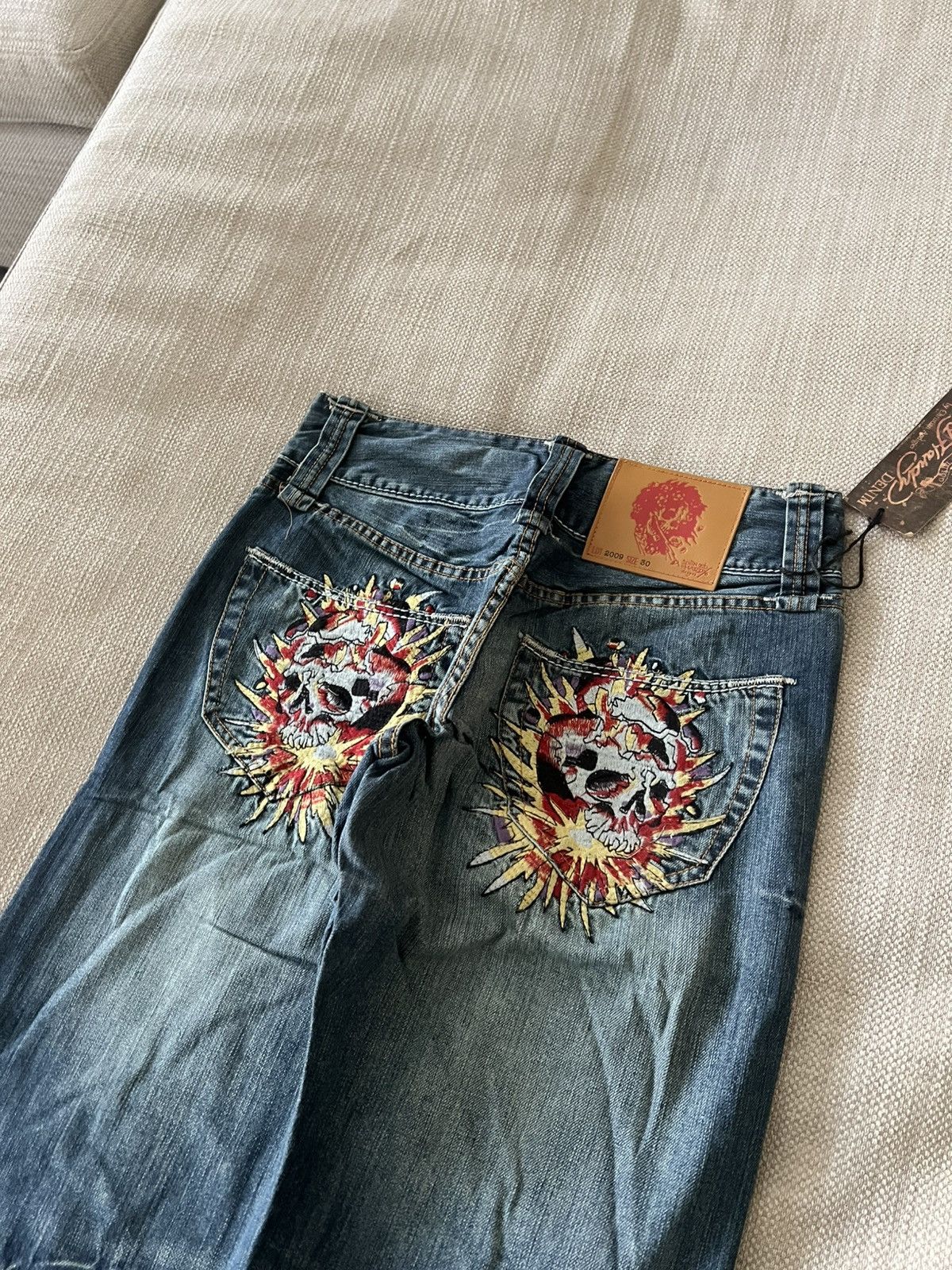 Ed Hardy Vintage 💥 Ed Hardy Jeans by Christian Audigier Pants Size US 30 / EU 46 - 6 Thumbnail