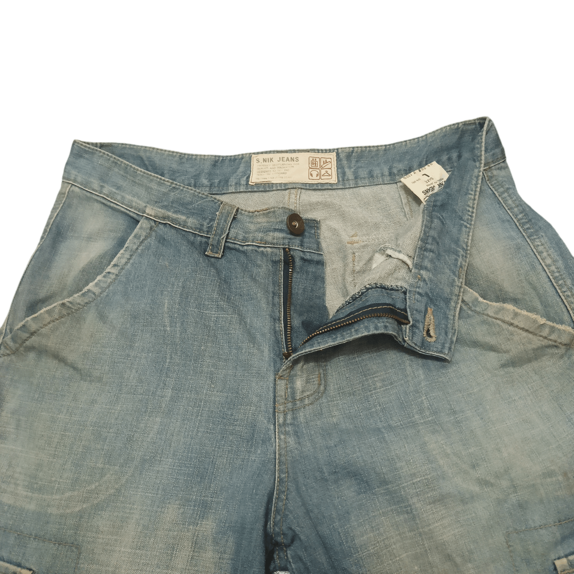 Who Decides War Vintage S.NIK Jeans 8 pocket distressed baggy jeans Size US 34 / EU 50 - 6 Thumbnail