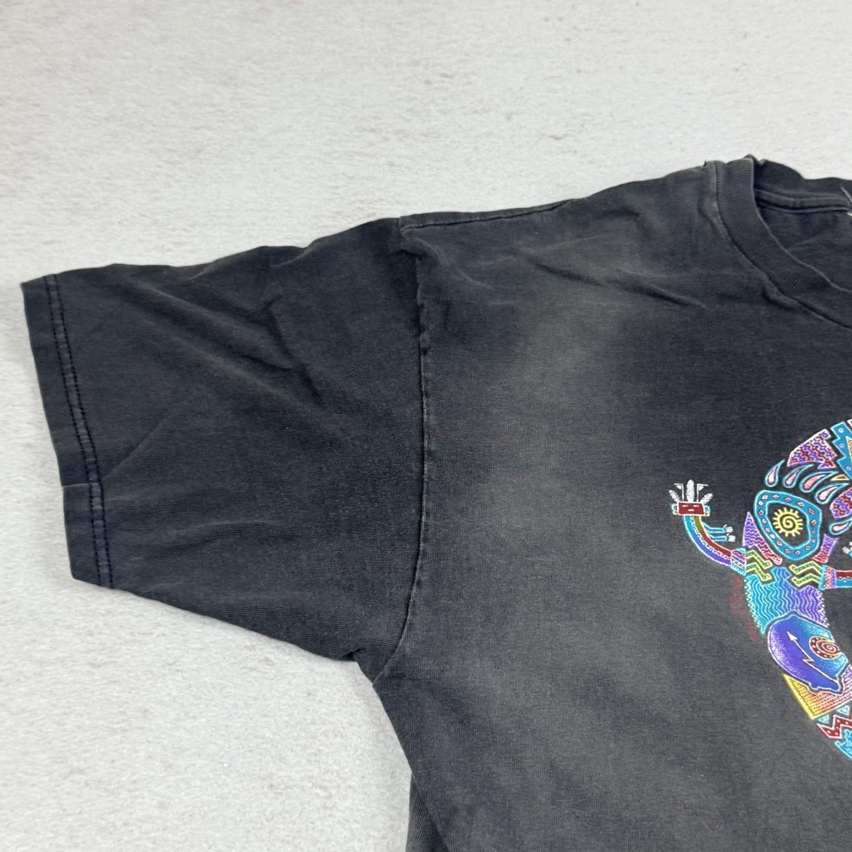 Other VINTAGE Gecko Graphic Shirt XL Black Southwestern Tribal Mens Size US XL / EU 56 / 4 - 3 Thumbnail