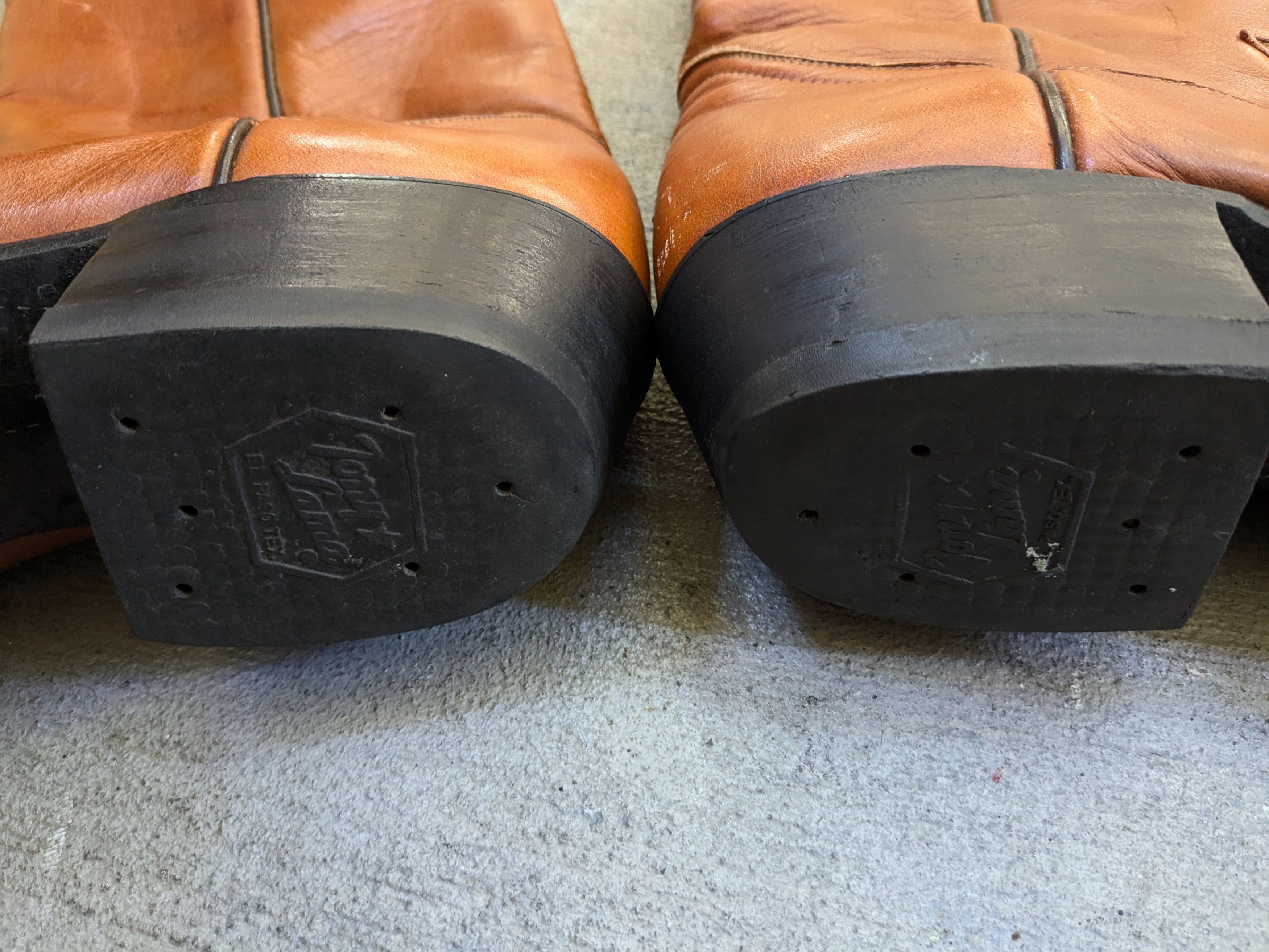 Other Tony Lama Cowboy Boots 11.5 B Narrow Brown Leather USA Size US 11.5 / EU 44-45 - 17 Thumbnail