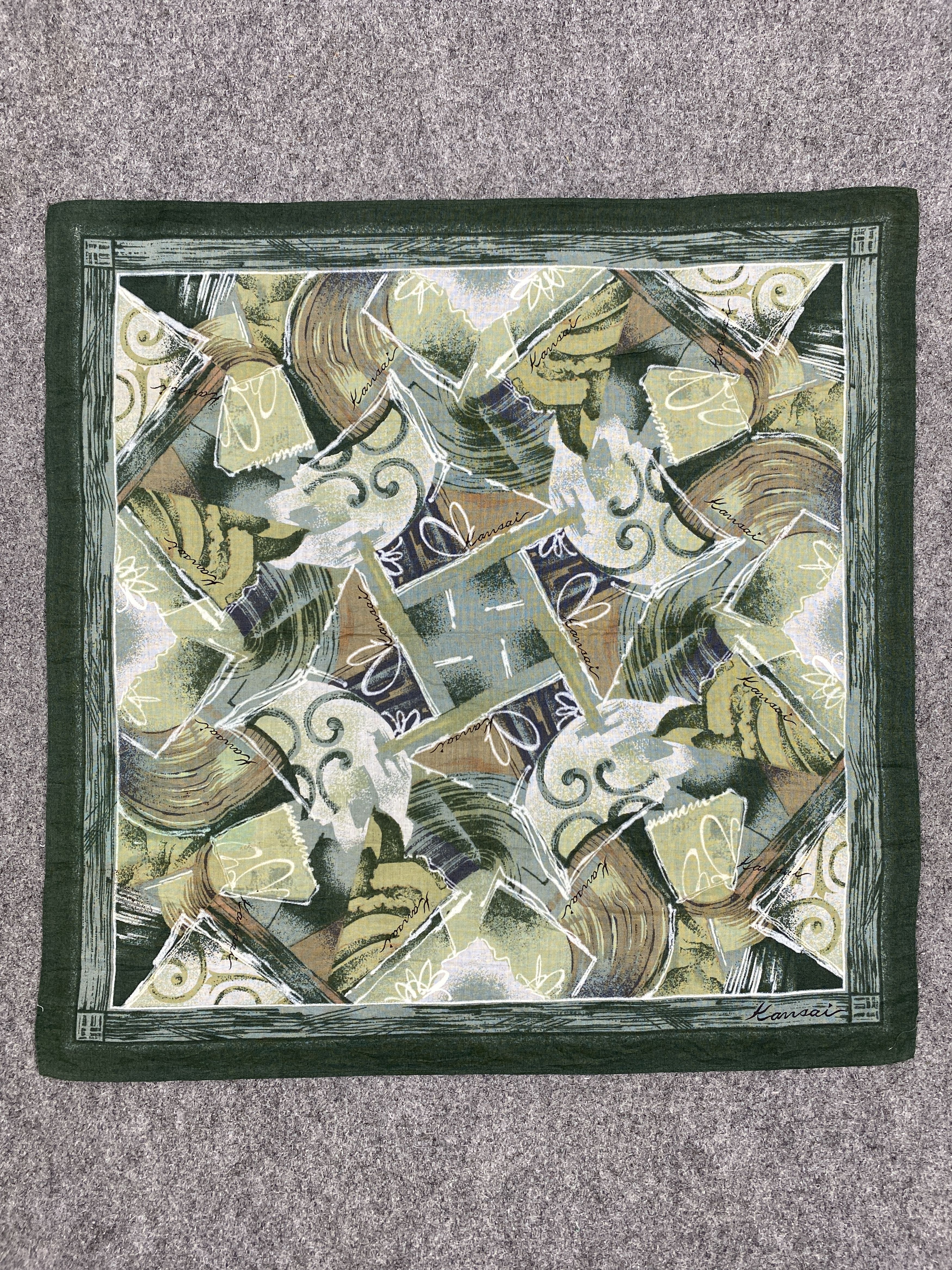 Japanese Brand Kansai Handkerchief / Bandana / Neckerchief HKC0239 Size ONE SIZE - 4 Thumbnail