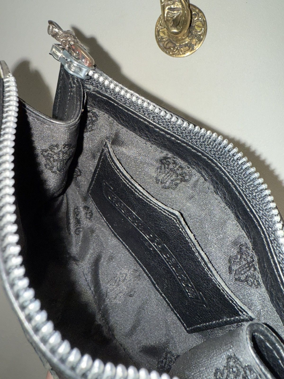Chrome Hearts CHROME HEARTS RARE LEATHER POUCH / CLUTCH / WALLET Size ONE SIZE - 7 Thumbnail