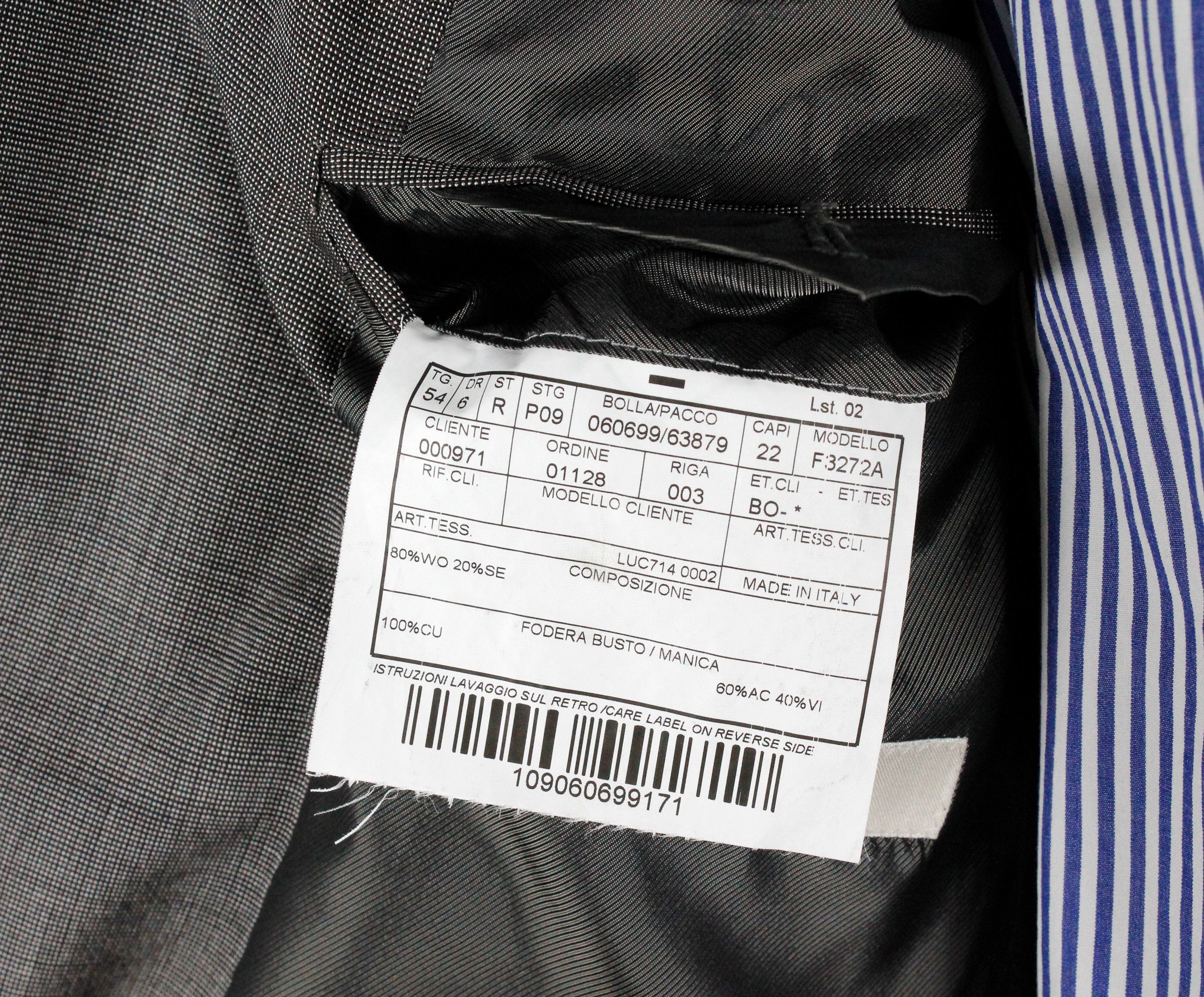 Boglioli Wool Silk Gray Dress Formal Suit 54