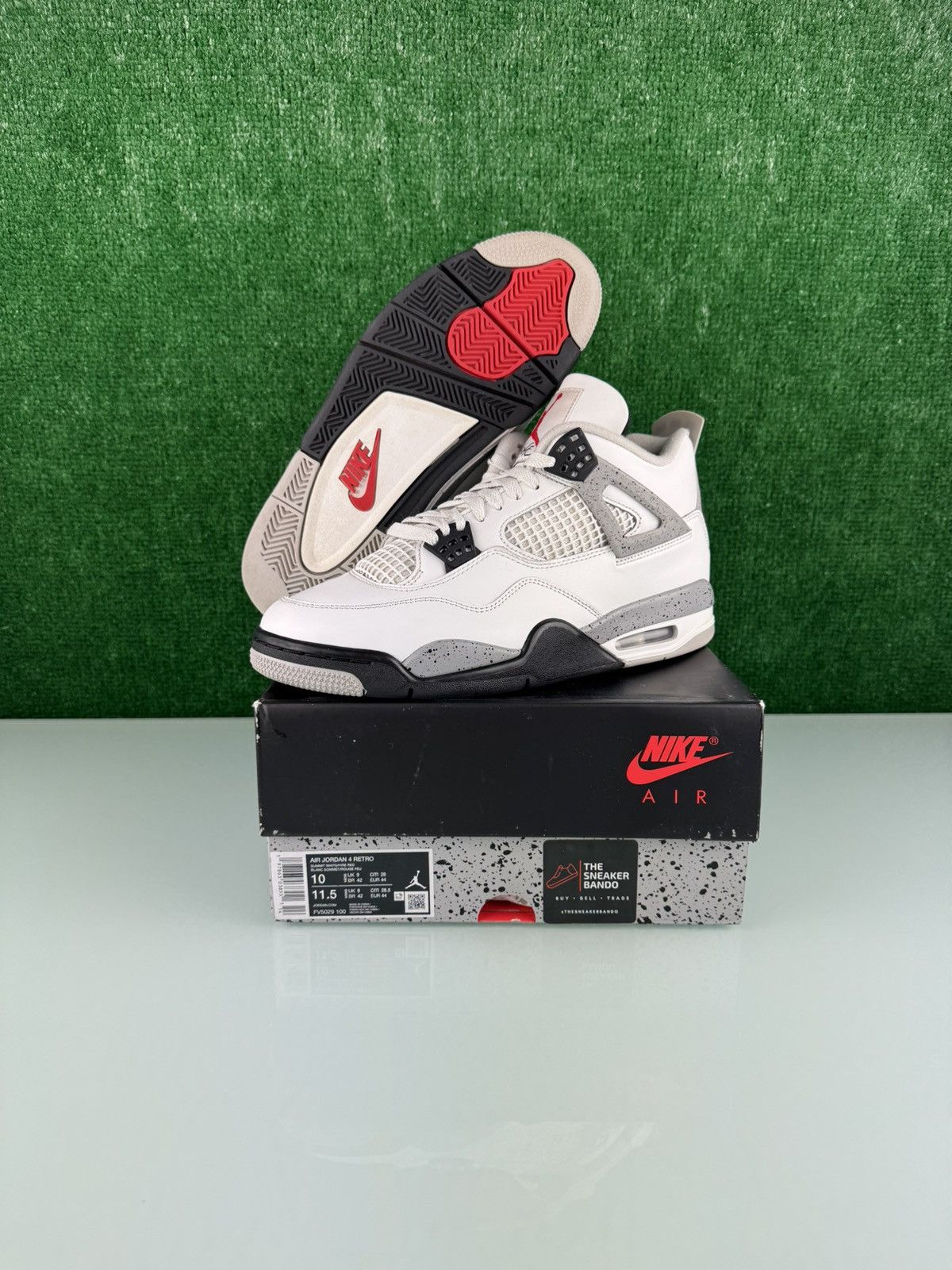 Jordan Brand Jordan 4 Retro White Cement (2025) Size 10 Size US 10 / EU 43 - 1 Thumbnail