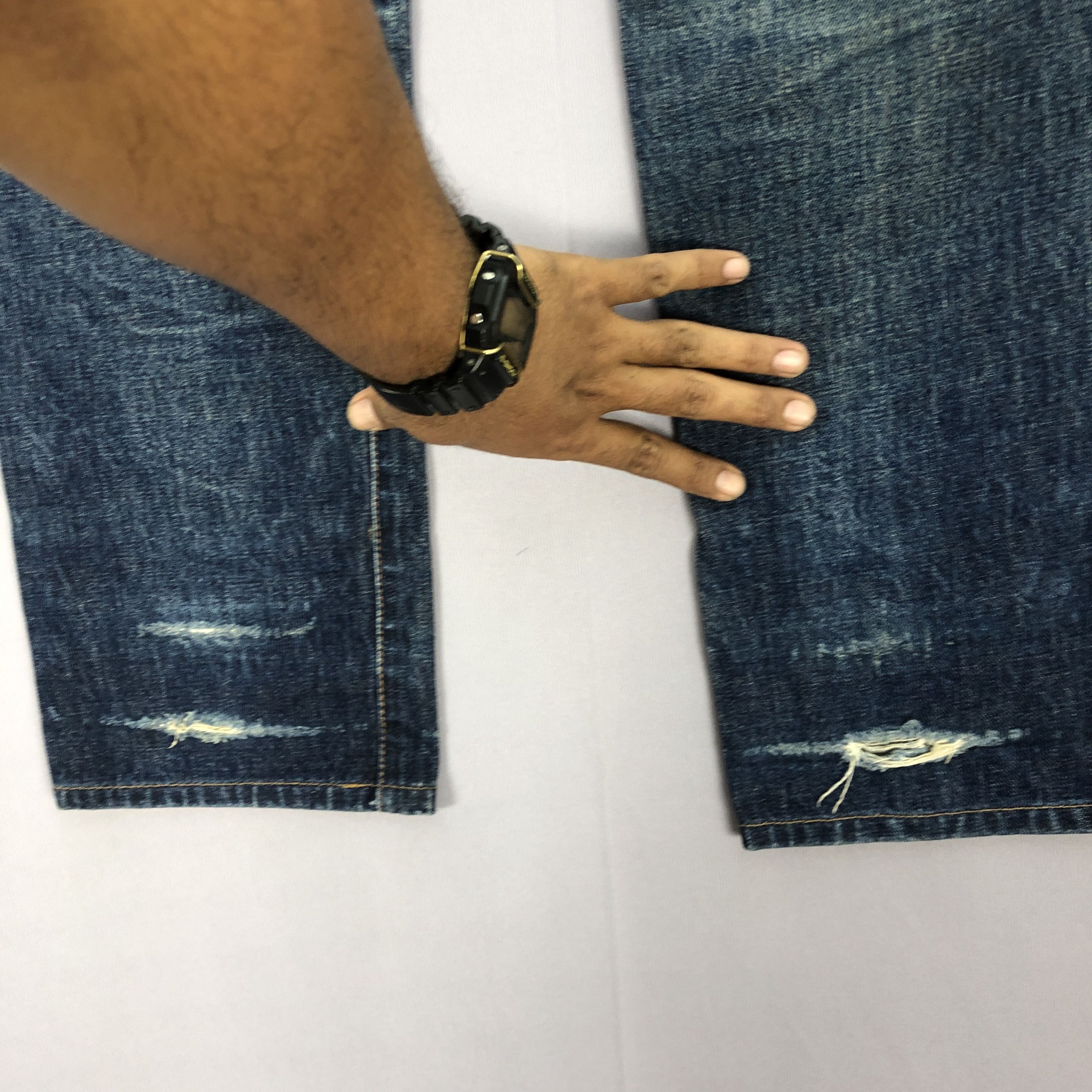 Levi's Vintage 90s Levi's Selvedge Jeans Levis 502 Distressed Denim Size 26" / US 2 / IT 38 - 11 Thumbnail