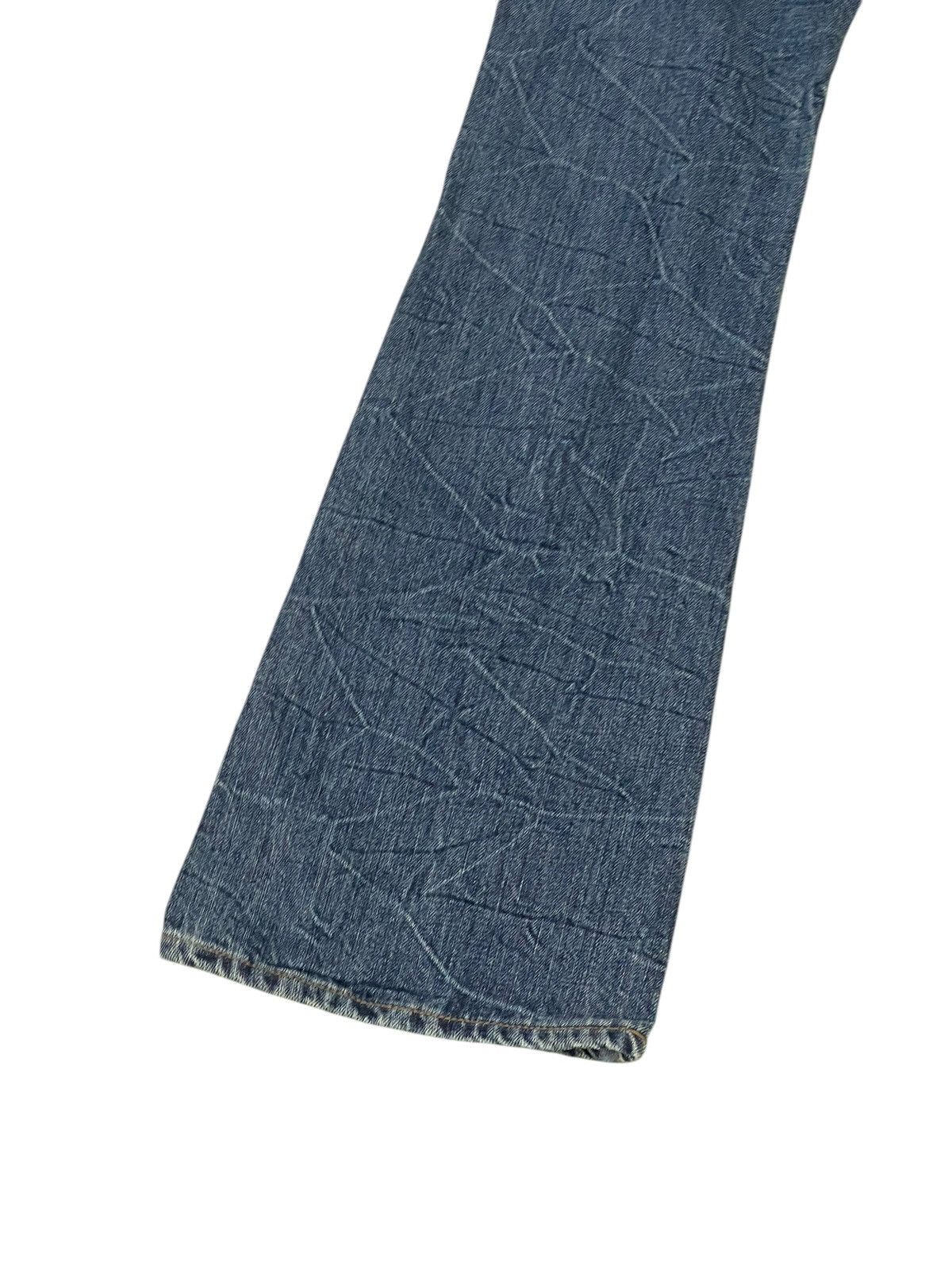 Japanese Brand Flare Jeans Unknown Washed Denim Distress Boot Cut 1🟦1 Size US 29 - 14 Thumbnail