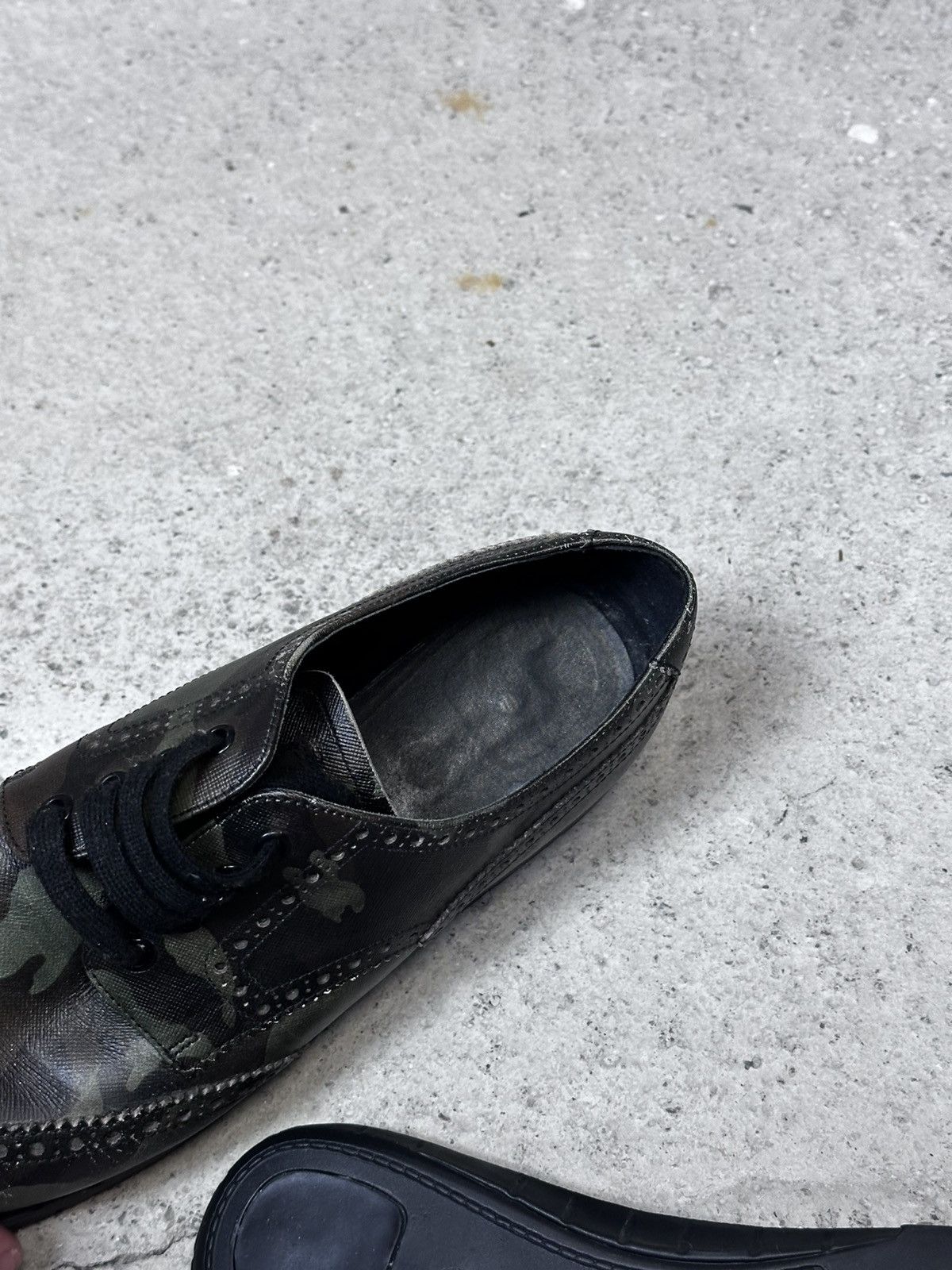 Prada Prada Mens Camo Full Brogue Derby Shoes size - 44/45 us - 11 Size US 11 / EU 44 - 18 Thumbnail