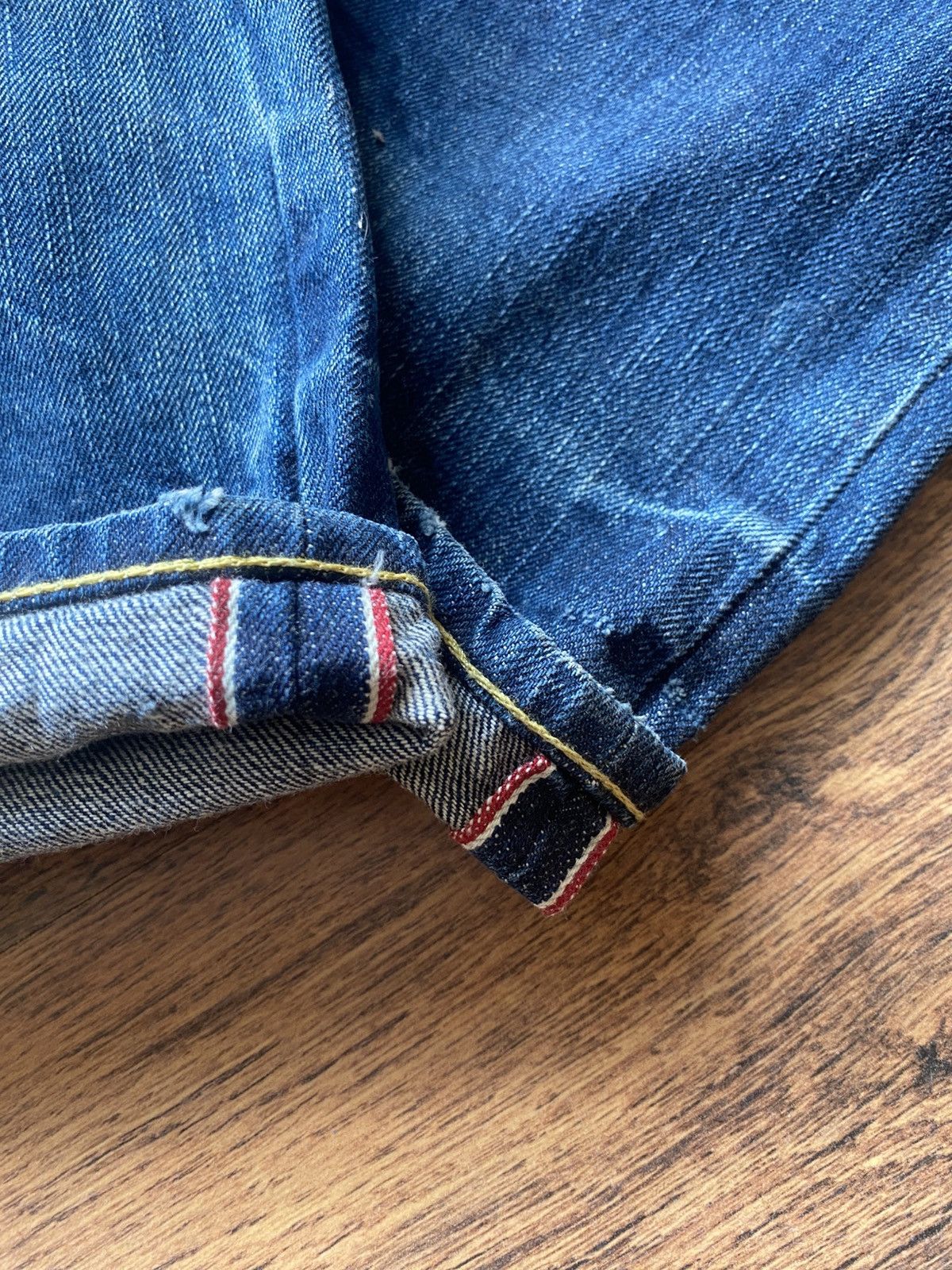 Armani × Vintage Armani Jeans Red Wash Limited Edition Italy Selvage denim Size US 32 / EU 48 - 19 Thumbnail