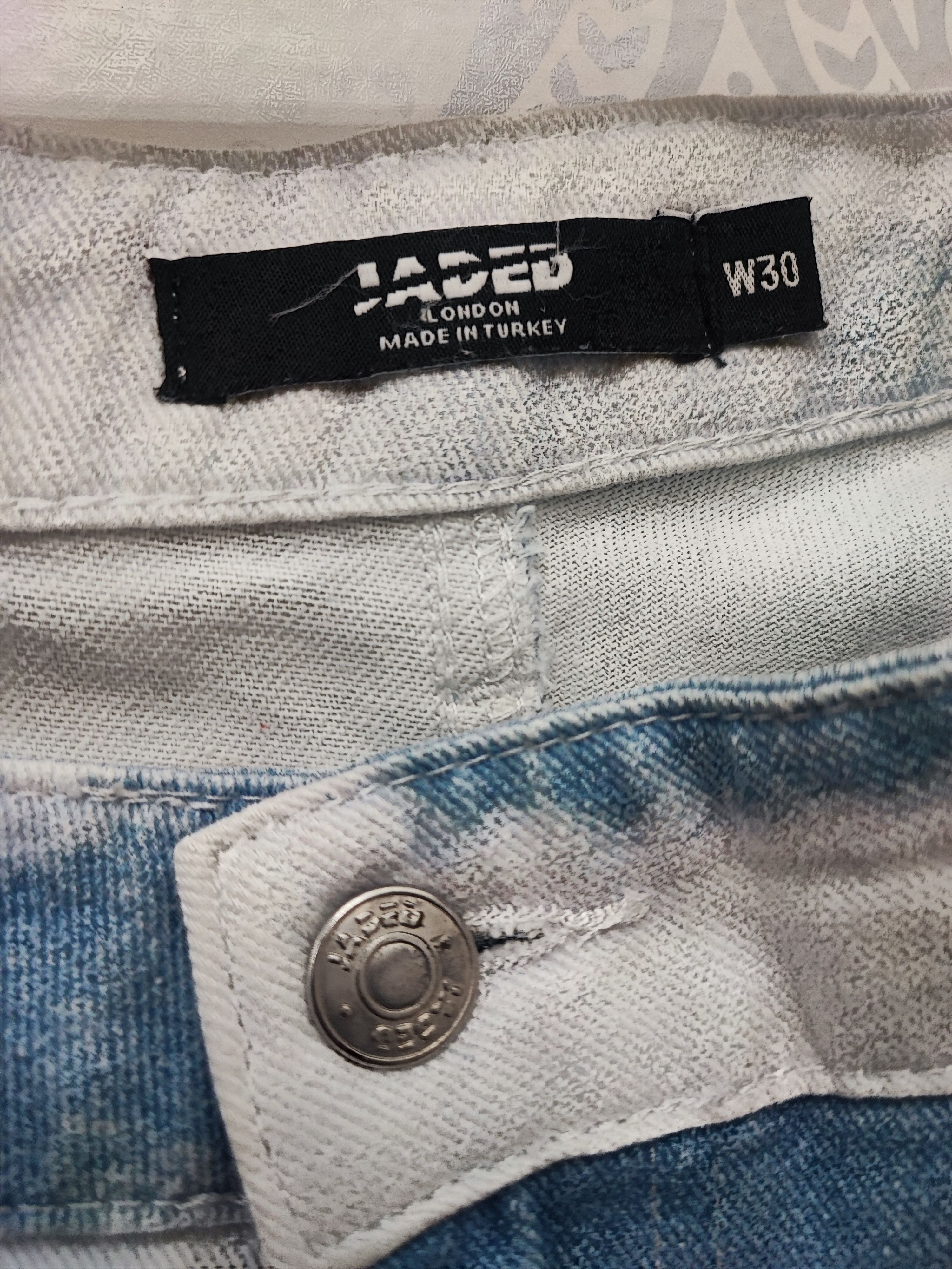 Jaded London Jaded London Cloud Print Jeans design as worn by Kirk Night Size US 33 - 7 Thumbnail