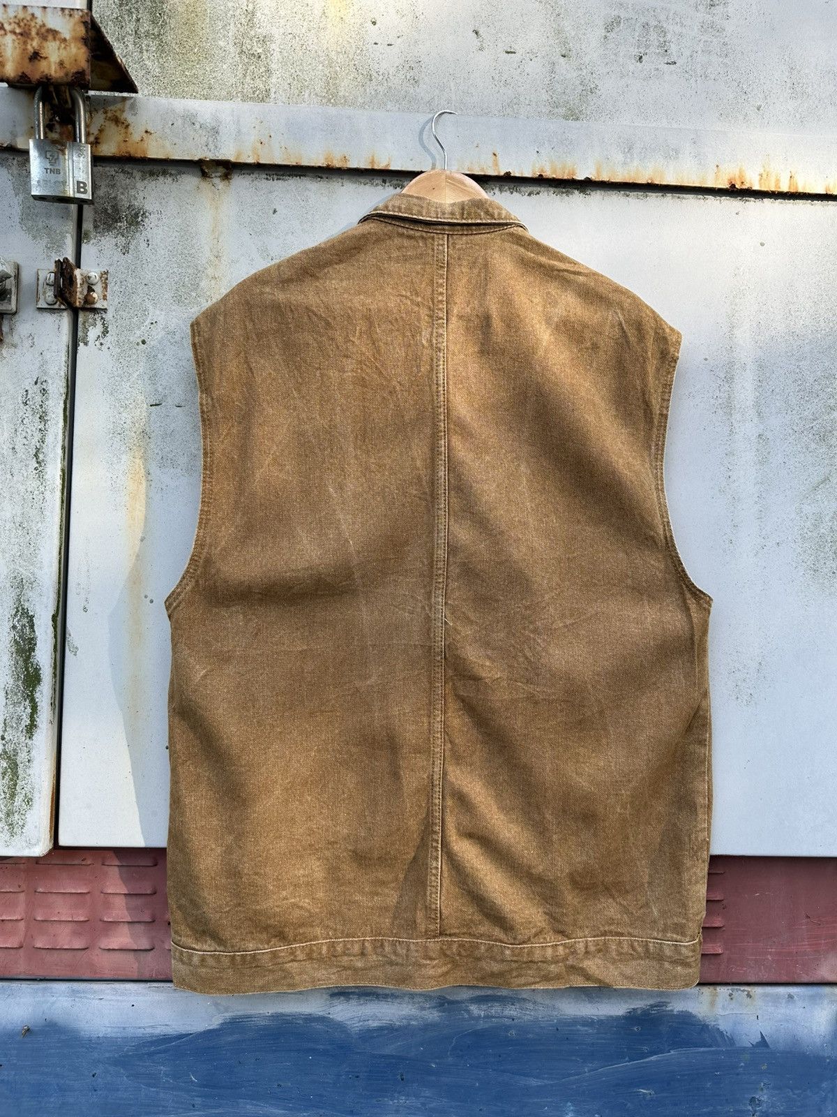 Vintage 🪖Vintage 90’s Brown Jean Tactical Vest Size US XL / EU 56 / 4 - 7 Thumbnail