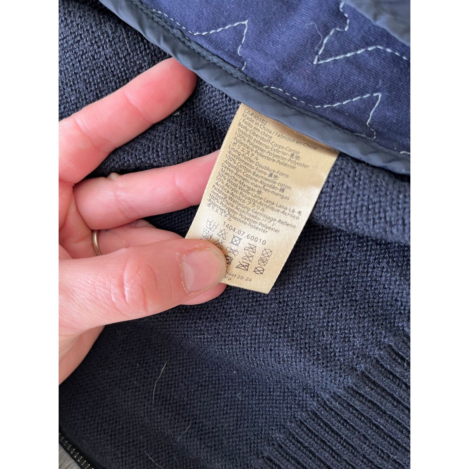 Scotch & Soda Scotch & Soda Bomber Jacket Men Medium Blue Wool Blend Size US L / EU 52-54 / 3 - 6 Thumbnail