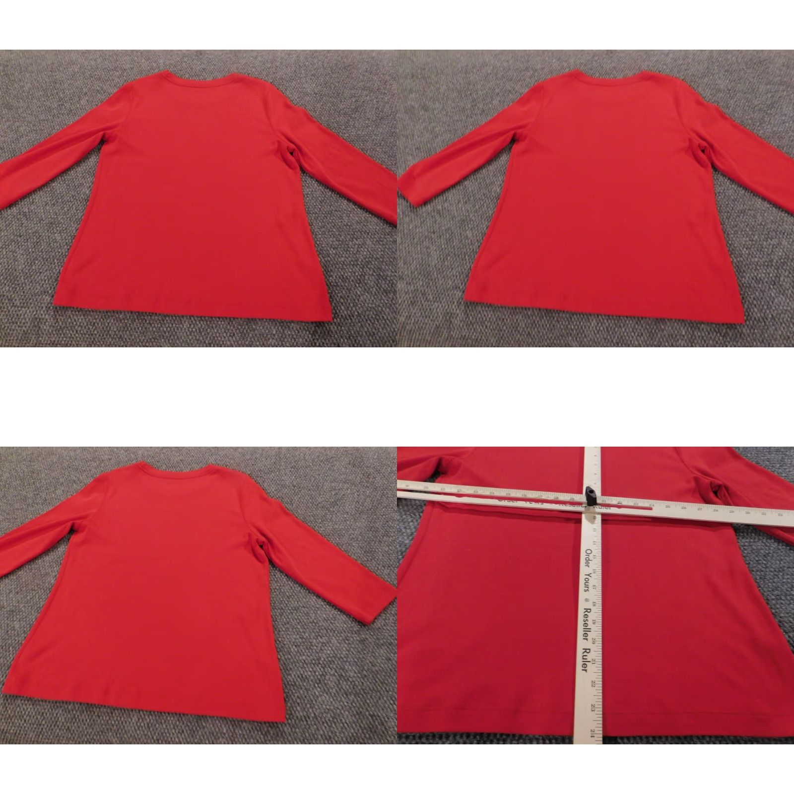 Vintage Kim Rogers Womens Sweater Pullover Red Large Crew Neck Long Sleeve Knitted Cotton Casual Vintage No Size L / US 10 / IT 46 - 8 Thumbnail