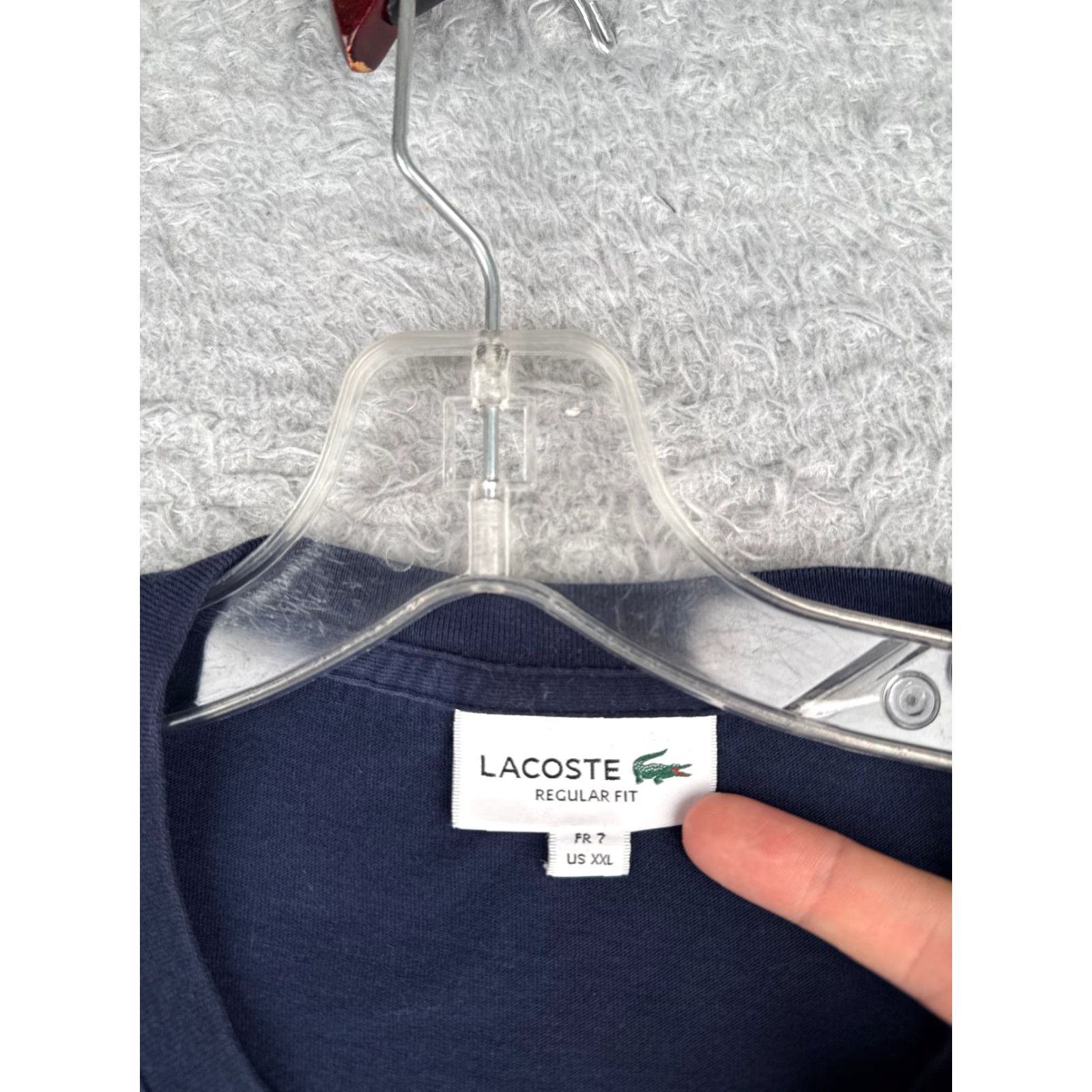 Lacoste VINTAGE Lacoste Shirt Mens 2XL Blue Floral Leaf Crew Neck Short Sleeve Cotton Logo Embroidered T-Shirt 2XL Adult Size US XXL / EU 58 / 5 - 7 Thumbnail