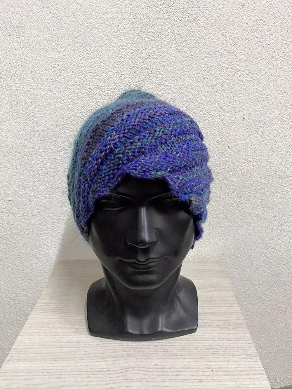 Japanese Brand Japanese Brand Knit Turban Style Beanie Hat Size ONE SIZE - 3 Thumbnail