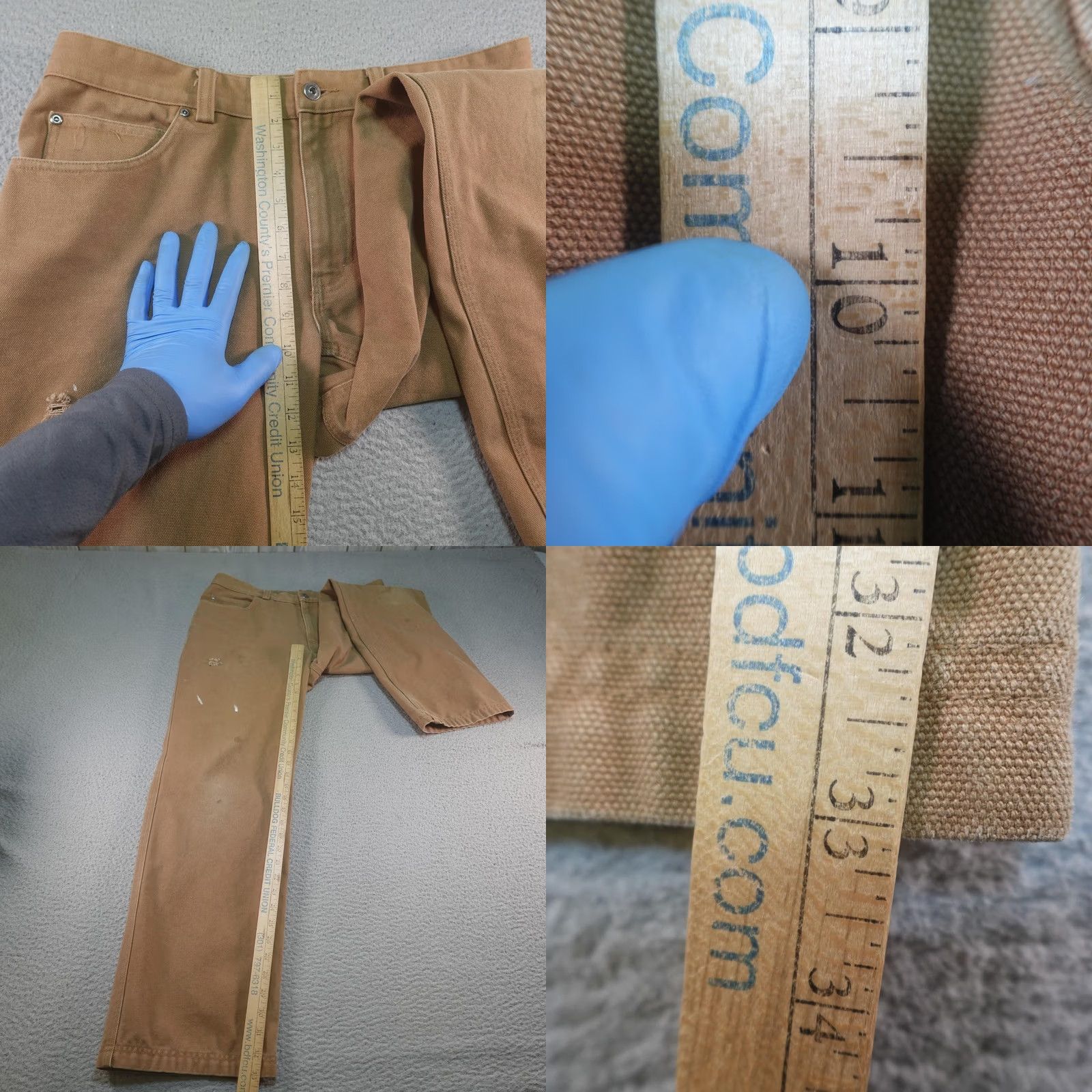 Duluth Trading Company Duluth Trading Co Pants Mens 36x34 Brown Canvas Relaxed Fit Workwear Utility Khakis Straight Leg 5-Pocket Denim Style Mens Size US 36 / EU 52 - 8 Thumbnail