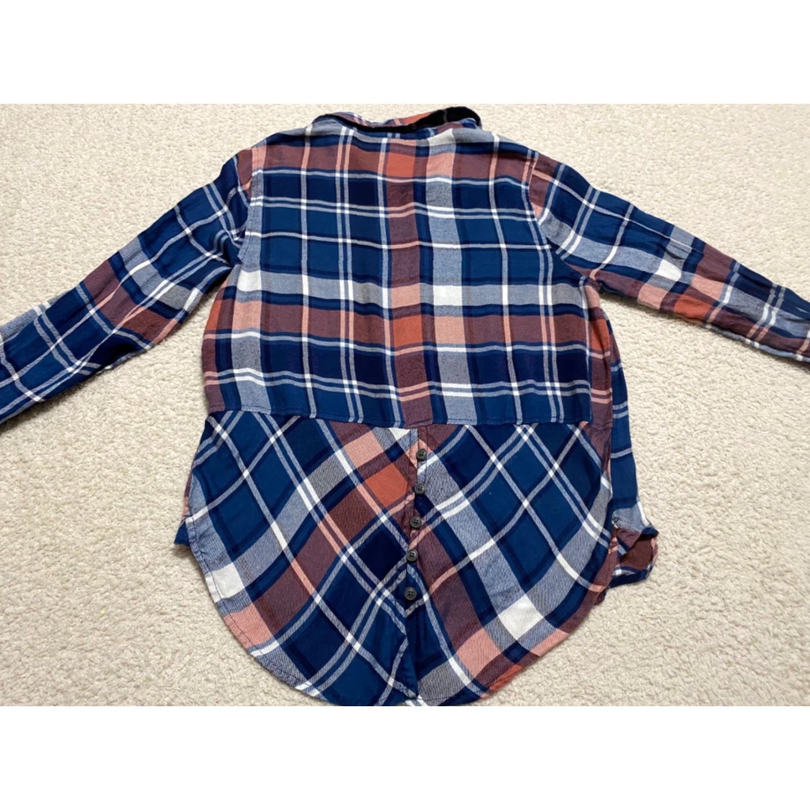 Lucky Brand Lucky Brand Womens Shirt Small Casual Long Sleeve Button-Front Multicolor Plaid Check Size S / US 4 / IT 40 - 6 Thumbnail
