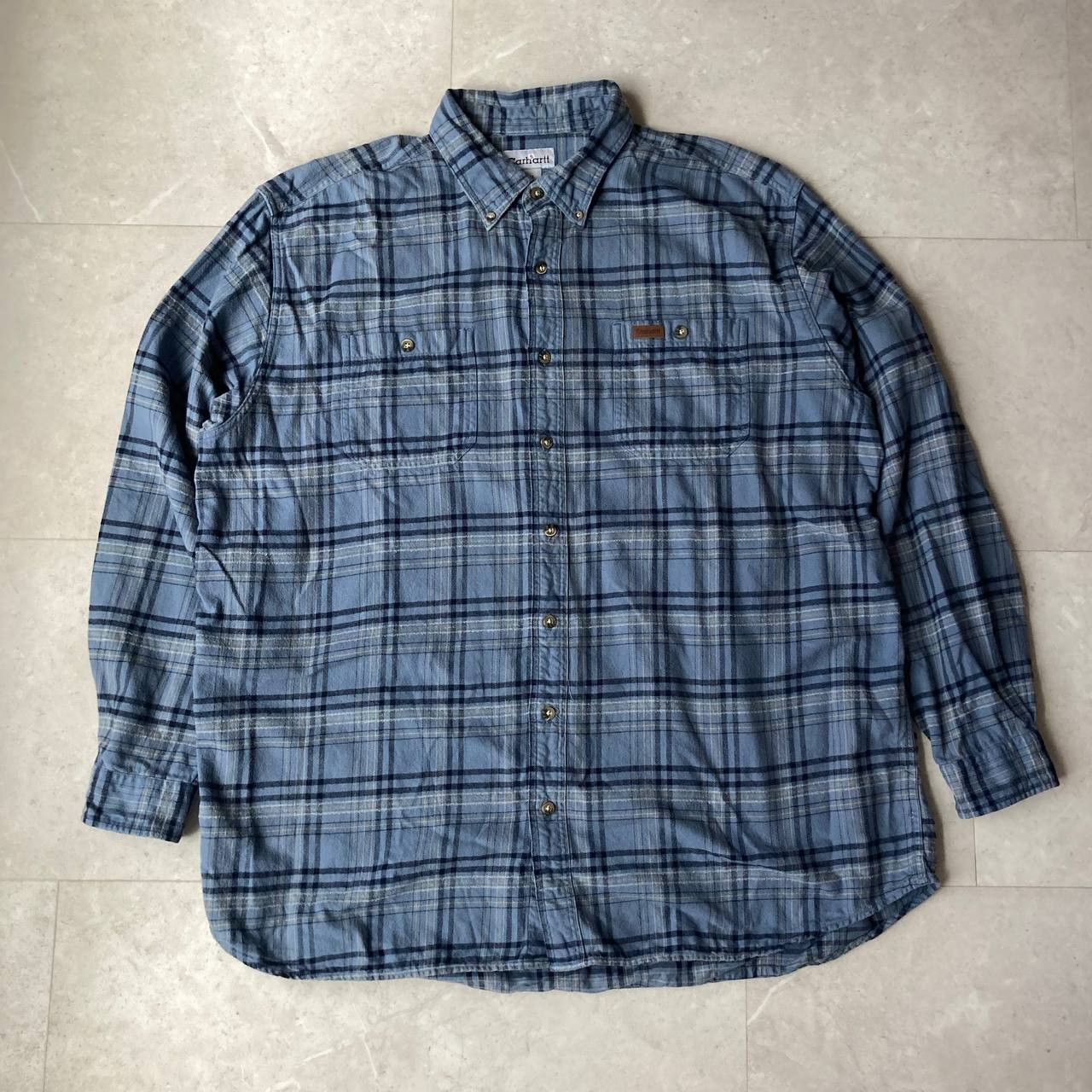 Carhartt Vintage Carhartt Flannel Button Shirt XXL Size US XXL / EU 58 / 5 - 1 Thumbnail