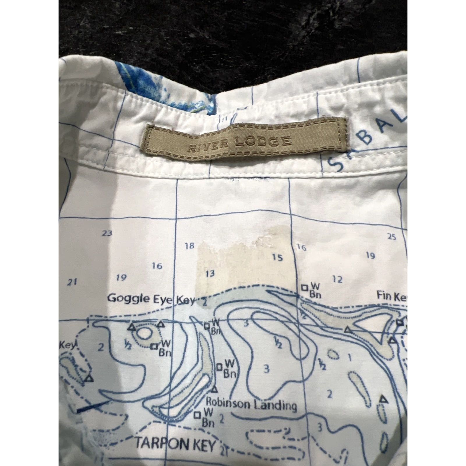 Vintage Columbia Shirt Men's L White River Lodge Button-Up Short Sleeve Cotton Logo Outdoor All Seasons Regular Mens Size US L / EU 52-54 / 3 - 5 Thumbnail