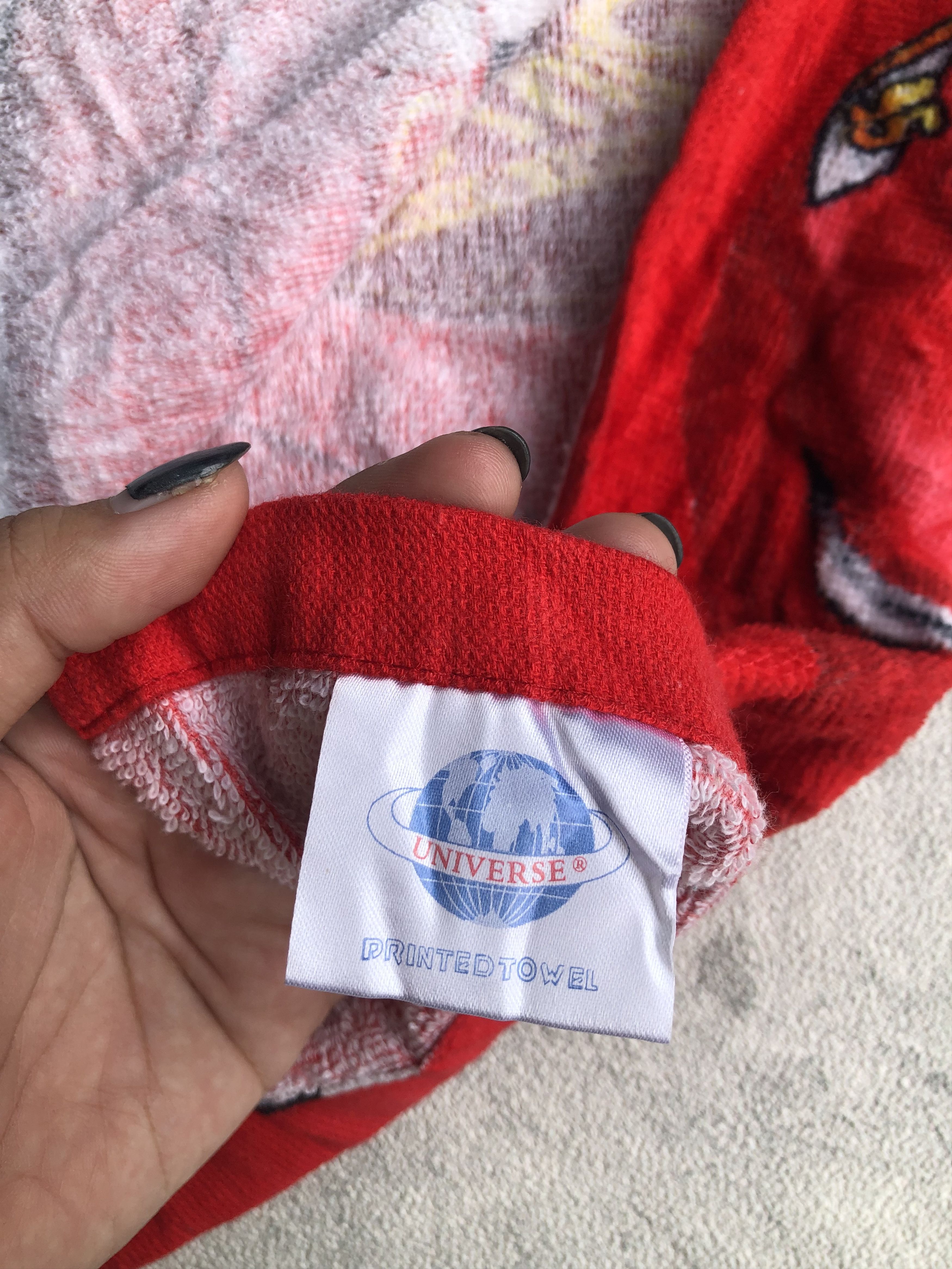Cartoon Network × Vintage Vintage 90s Cartoon Cars Lightning Mcqueen Rare Towel Size ONE SIZE - 5 Thumbnail