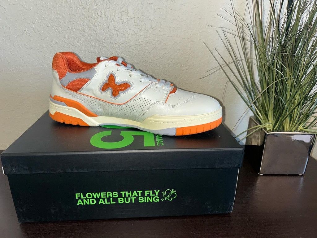 AMAC Studios AMAC Customs Butterfly 405 Low (NB 550) - Cream/Orange Size US 12 / EU 45 - 4 Thumbnail