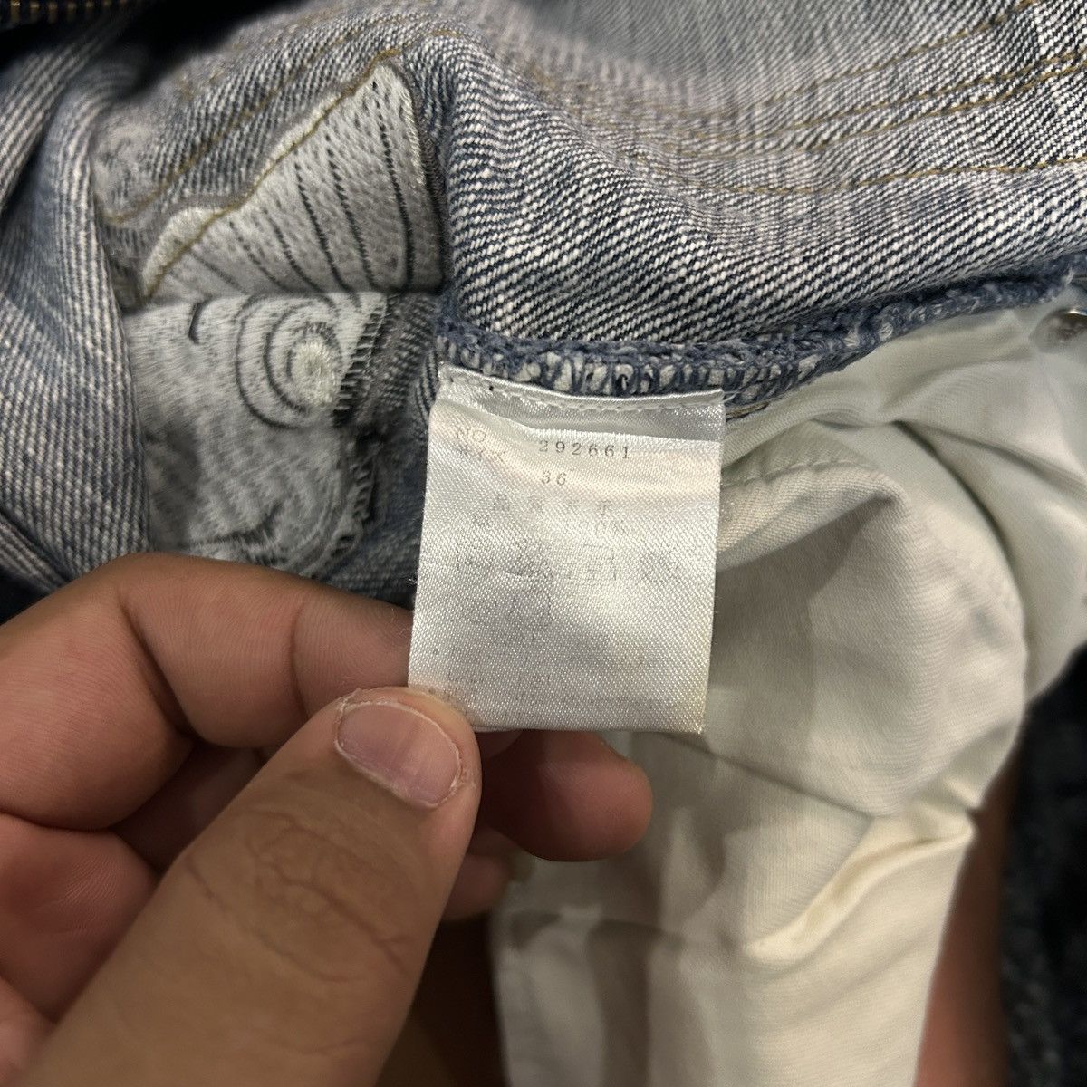 Karakuri Tamashii Karakuri Koi Layered Pocket Denim Size US 35 - 16 Thumbnail