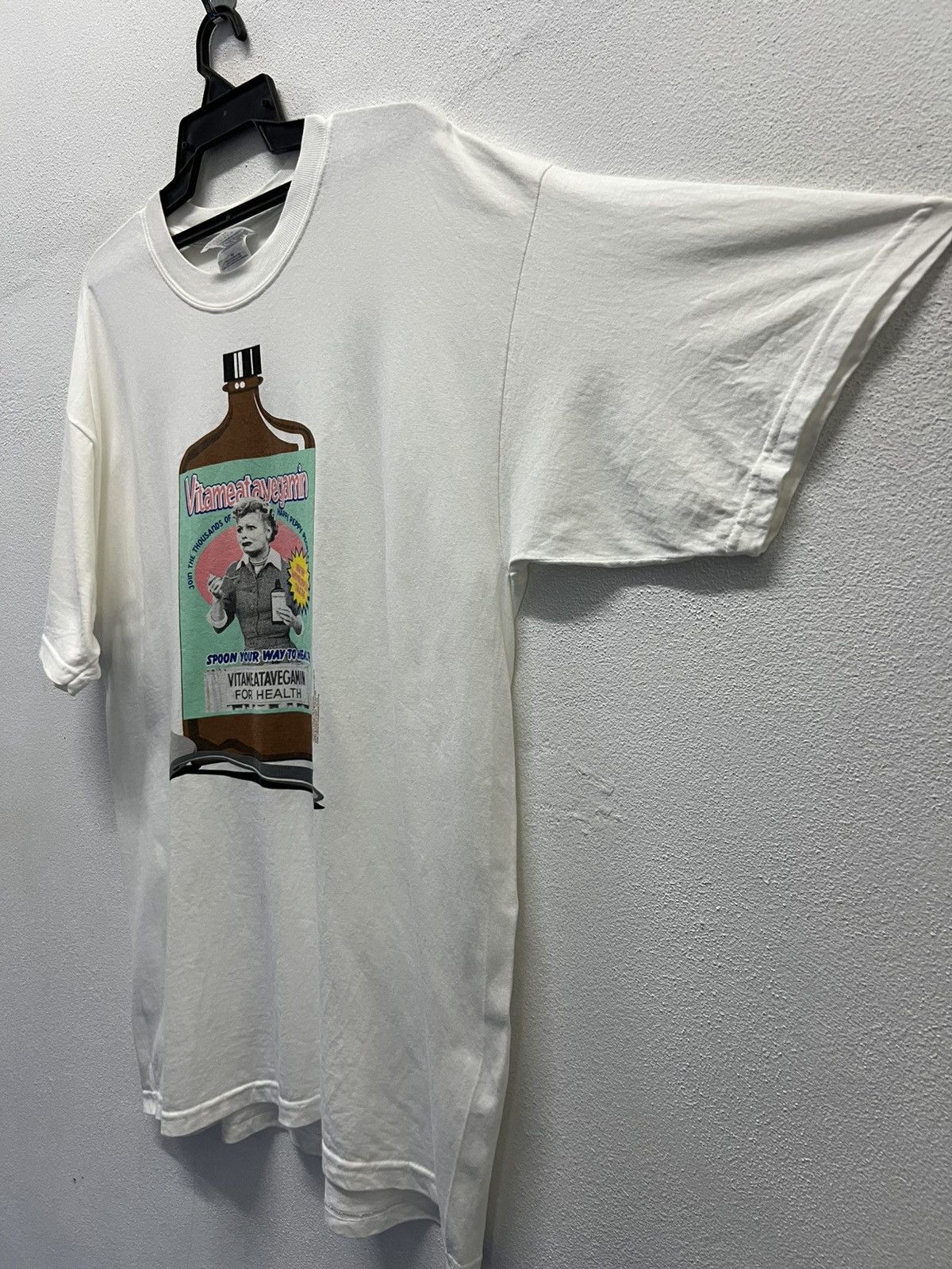 Gildan × Vintage VINTAGE GILDAN VITAMEATAVEGAMIN FOR HEALTH SHIRT Size US XL / EU 56 / 4 - 5 Thumbnail