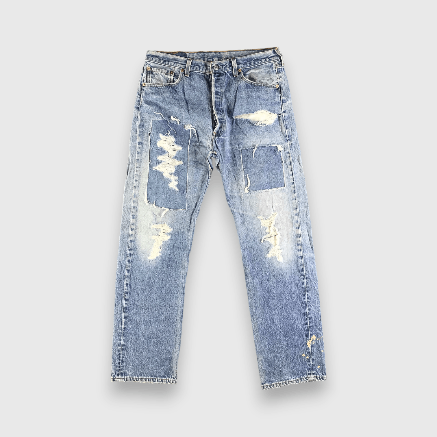 Levi's 90s Vintage Blue Wash Levis 501 Jeans-J3808 Size US 34 / EU 50 - 1 Thumbnail