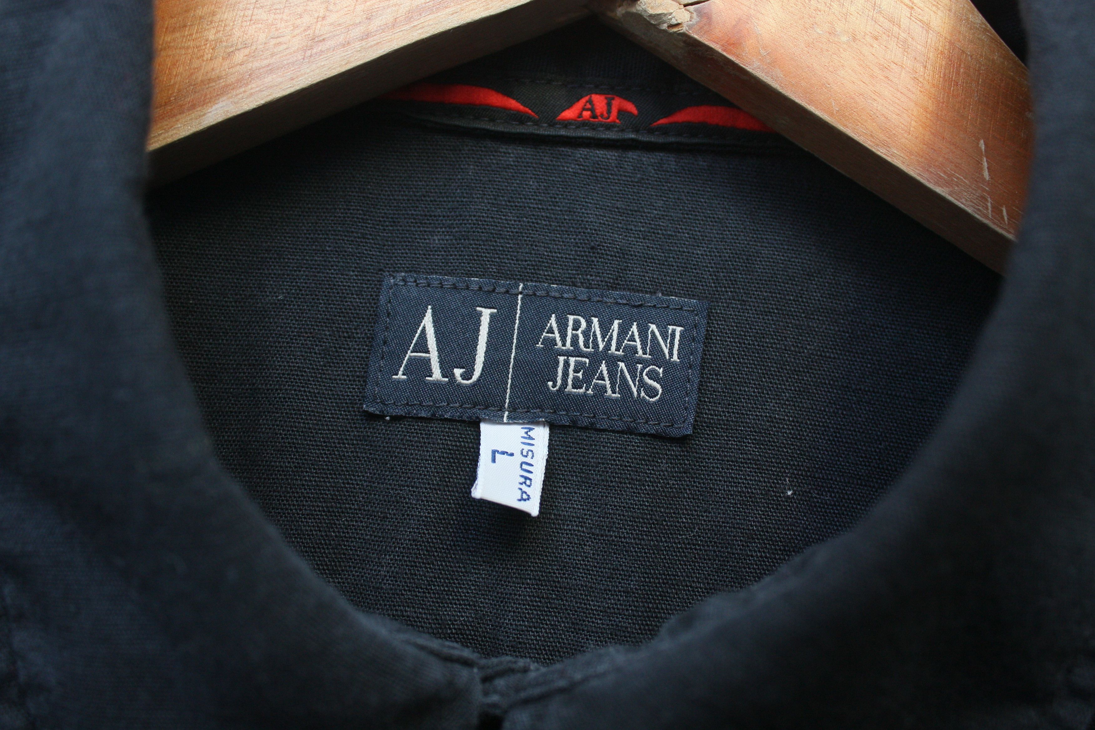 Armani Armani Jeans Vintage Linen Blend Short Sleeve Shirt Men's L Size US L / EU 52-54 / 3 - 5 Thumbnail